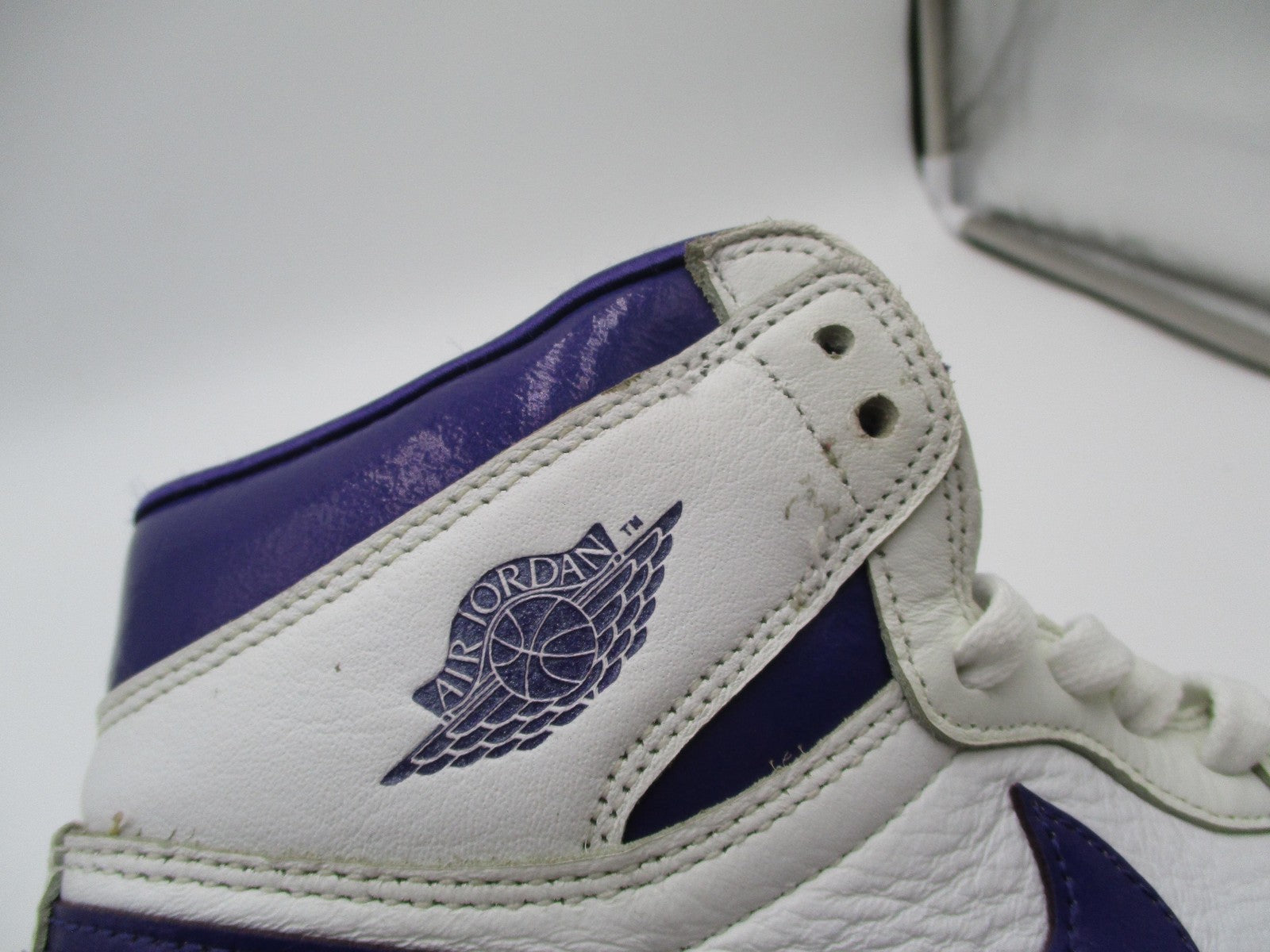 Nike Air Jordan 1 High OG Shoes Womens Size 7.5 White Court Purple CD0461-1519