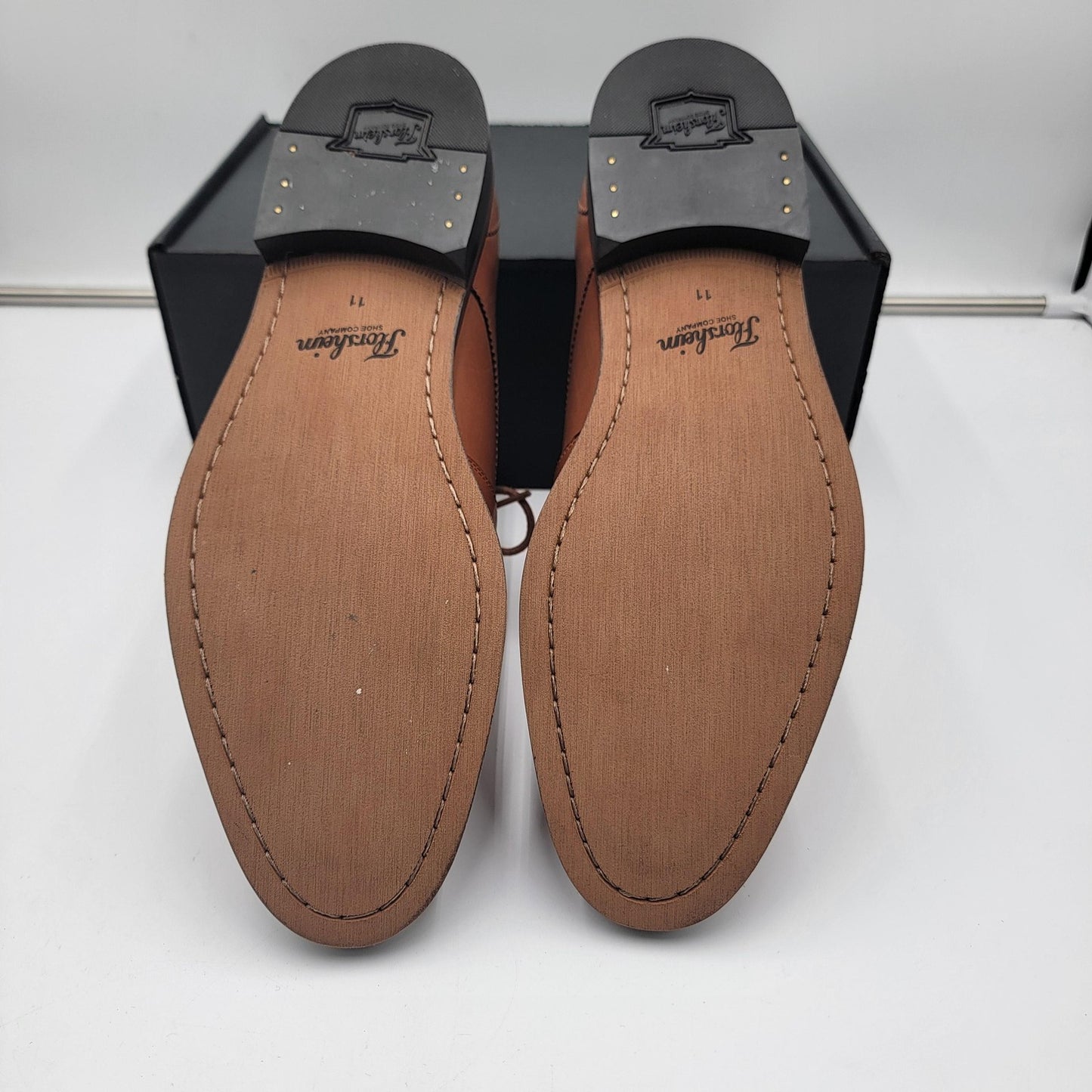 Florsheim Mens Size 11 D Brown Leather Oxford Dress Cap Toe Lace Up 11738