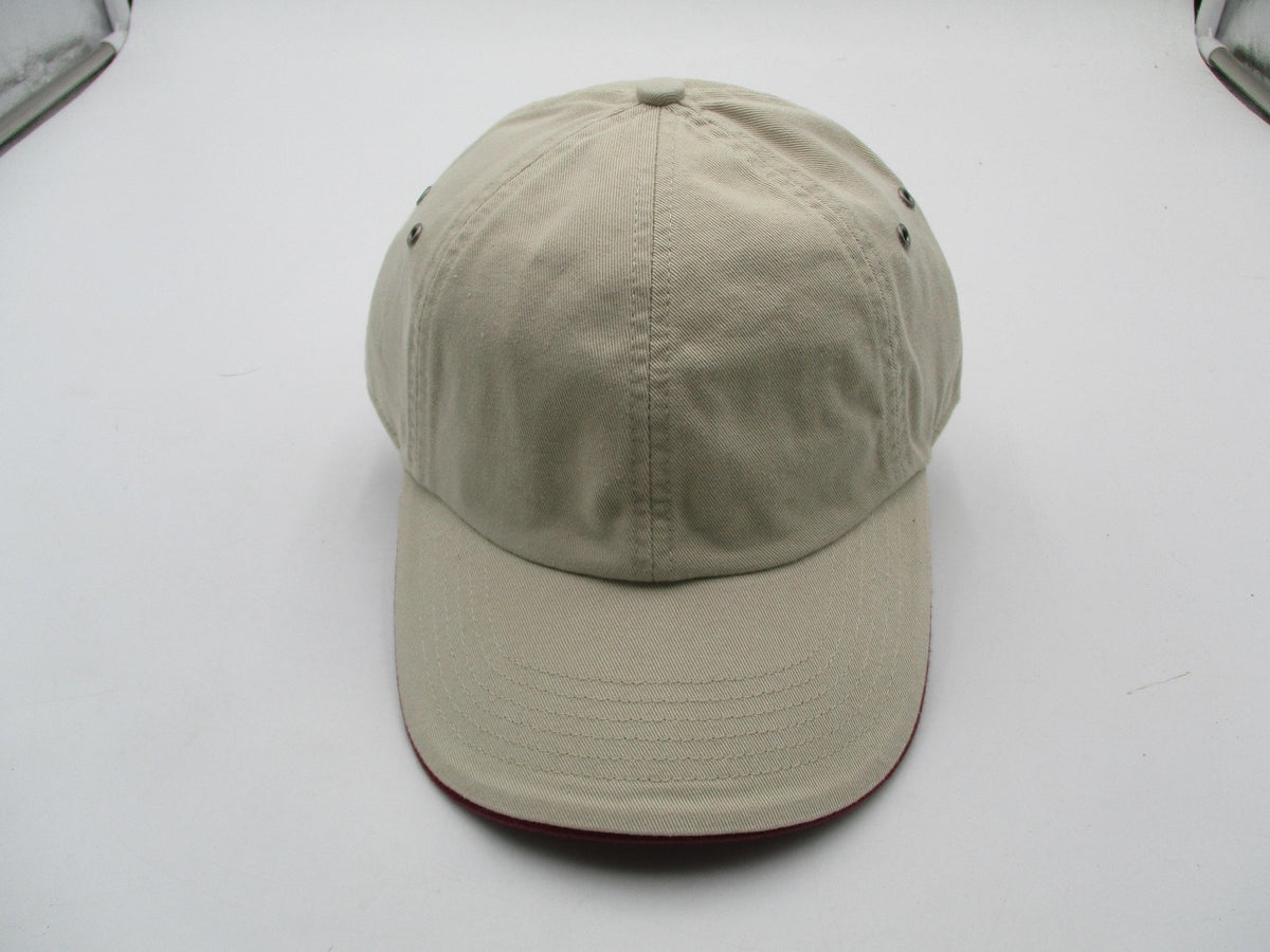 Richardson Hat Cap Strap Back Mens One Size Beige Maroon Baseball Twill 3351