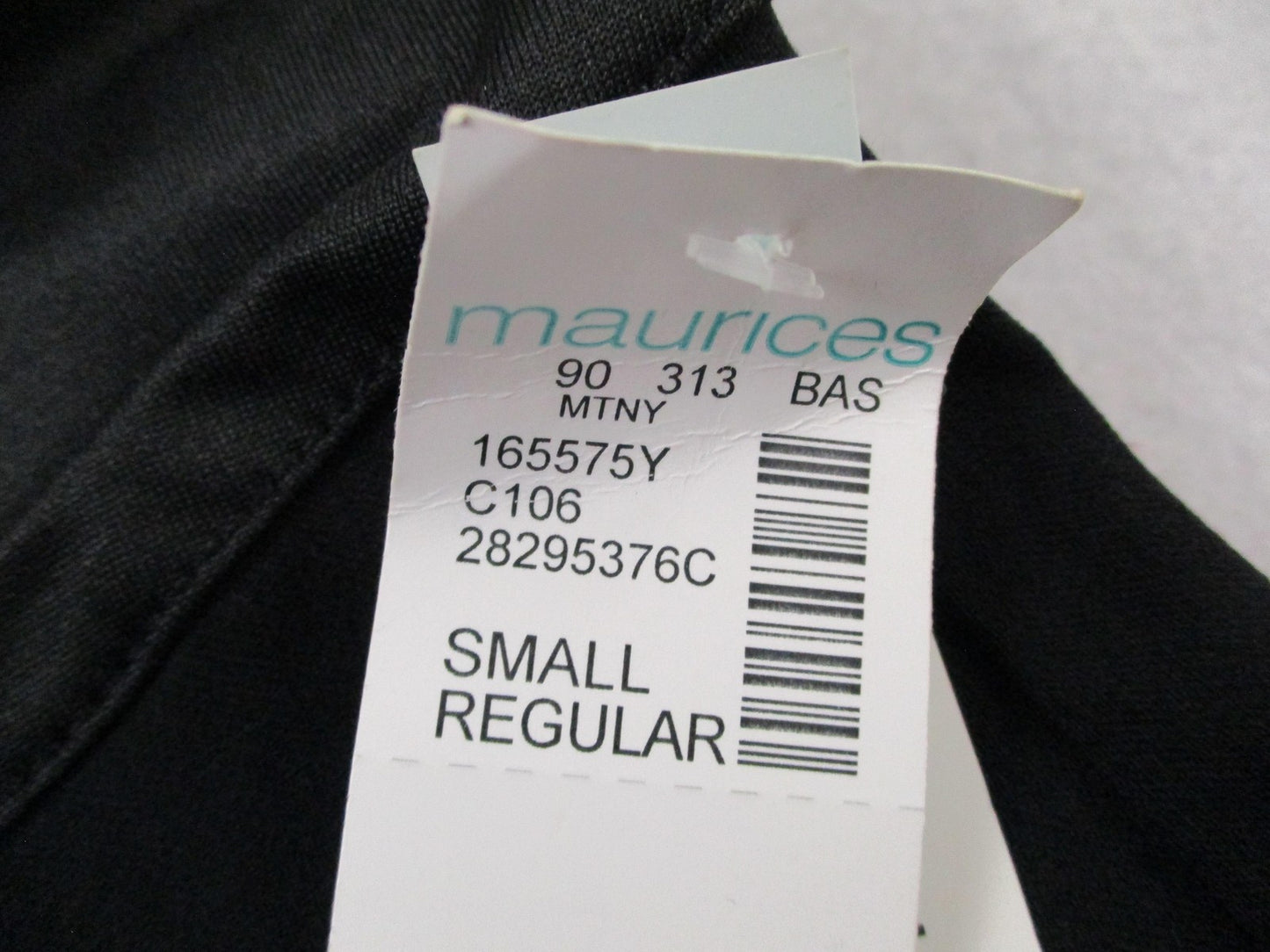 Maurices Maternity Dress Pants Womens Small Pull On Skinny Black Bengaline 14495