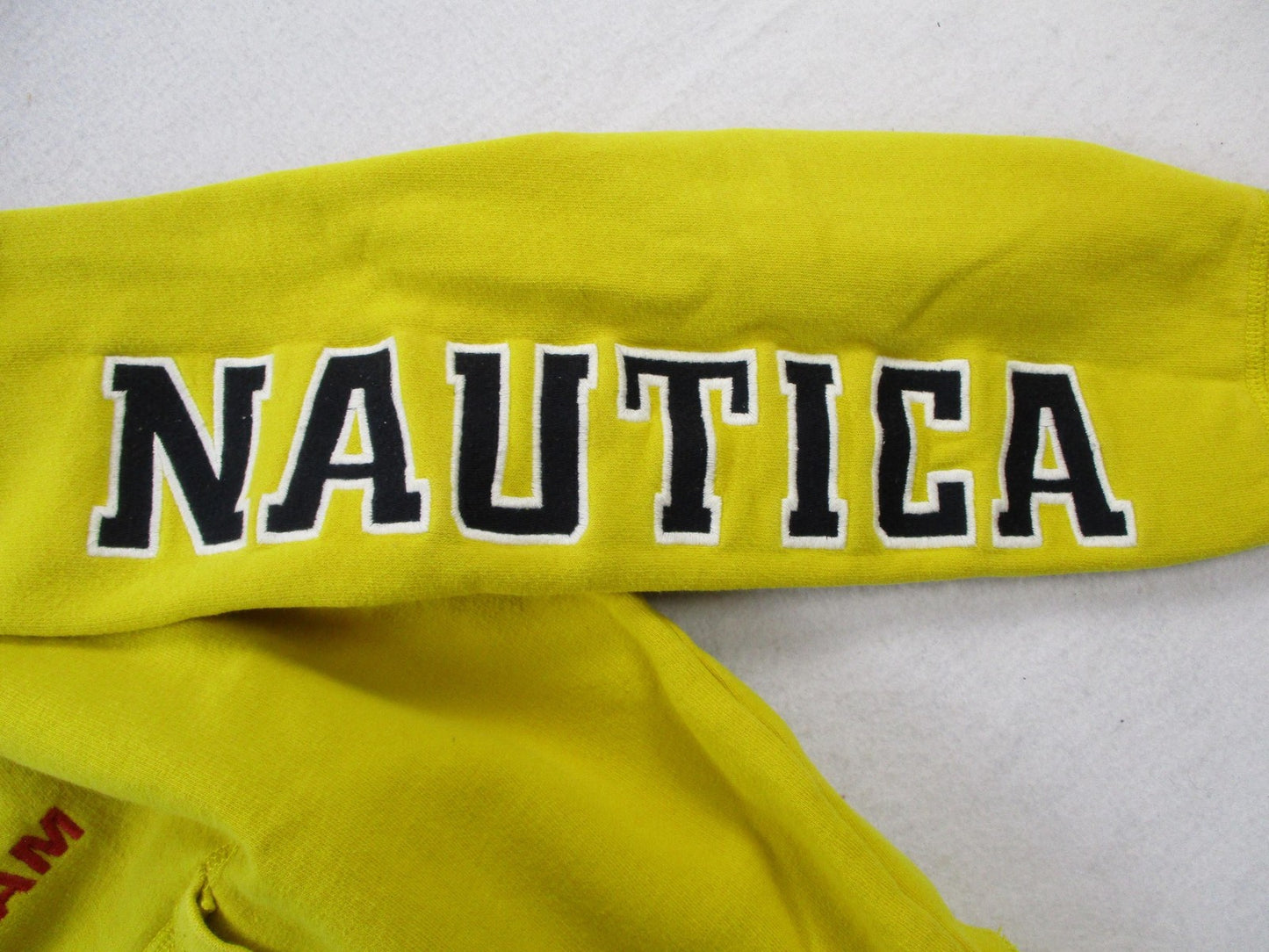 Nautica Lil Yachty Hoodie Mens Medium Yellow Sailing Team Graphic Pullover 14816