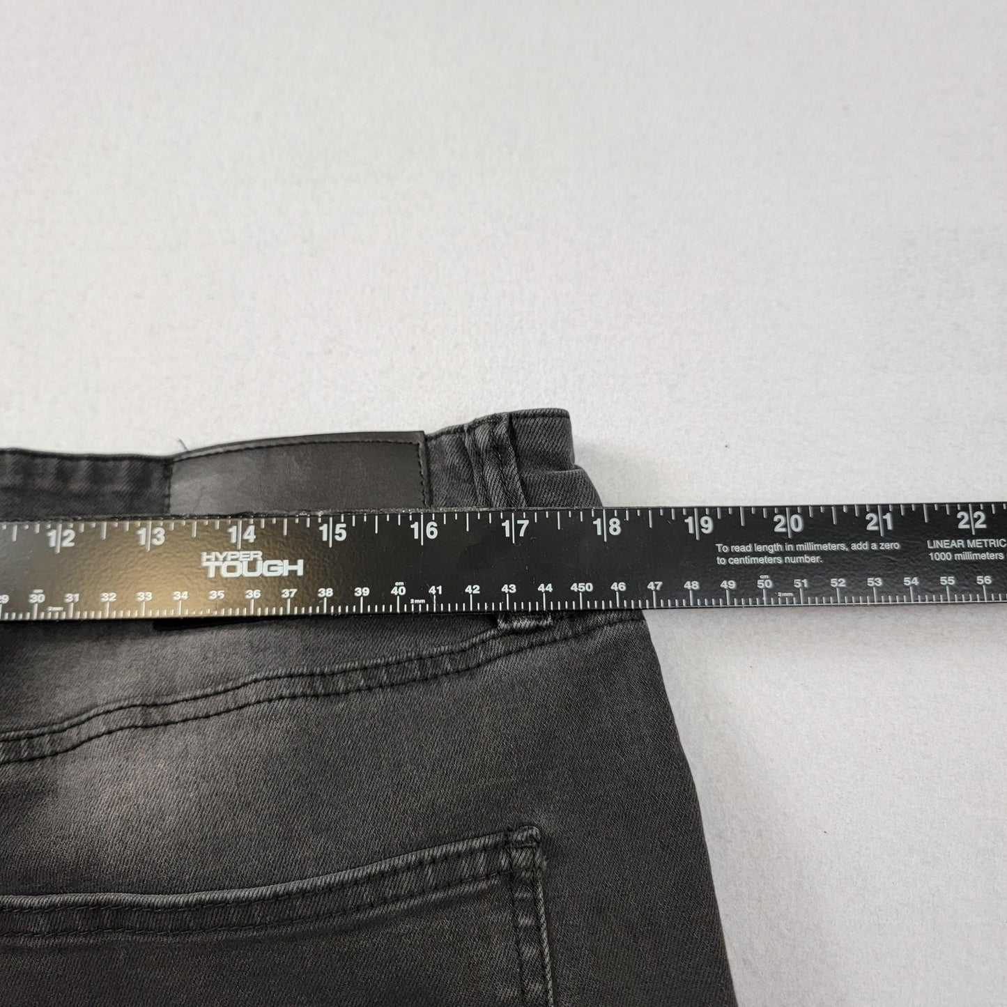 rue21 Jeans Mens 36x32 Black Skinny Supreme Moto Distressed Ripped Stretch 11935