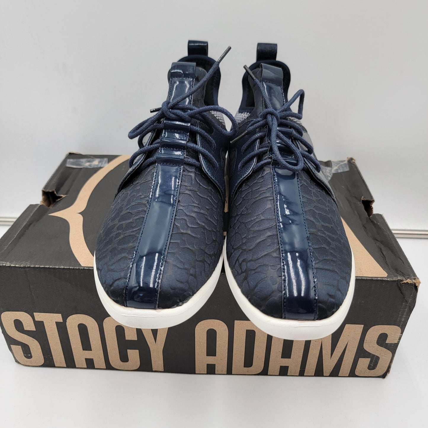 Stacy Adams Briscoe Shoes Mens Size 10.5 Leather Casual Comfort Sneakers2