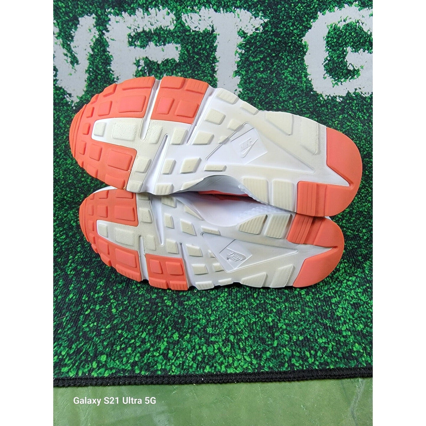 Girls' Nike Air Huarache Run White Racer Pink Running Shoes GS 654280108 sz 7y8