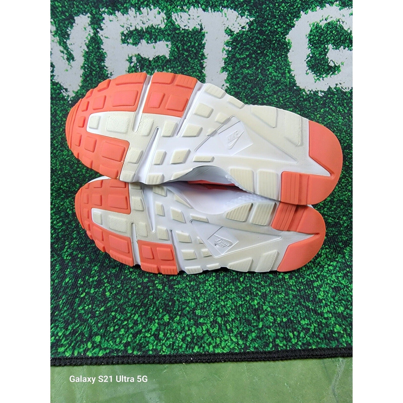 Girls' Nike Air Huarache Run White Racer Pink Running Shoes GS 654280108 sz 7y8