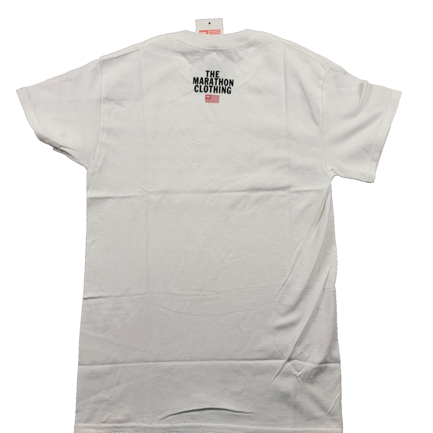The Marathon Clothing TMC Shirt Mens Small White Graphic Tee Logo Run A Lap1
