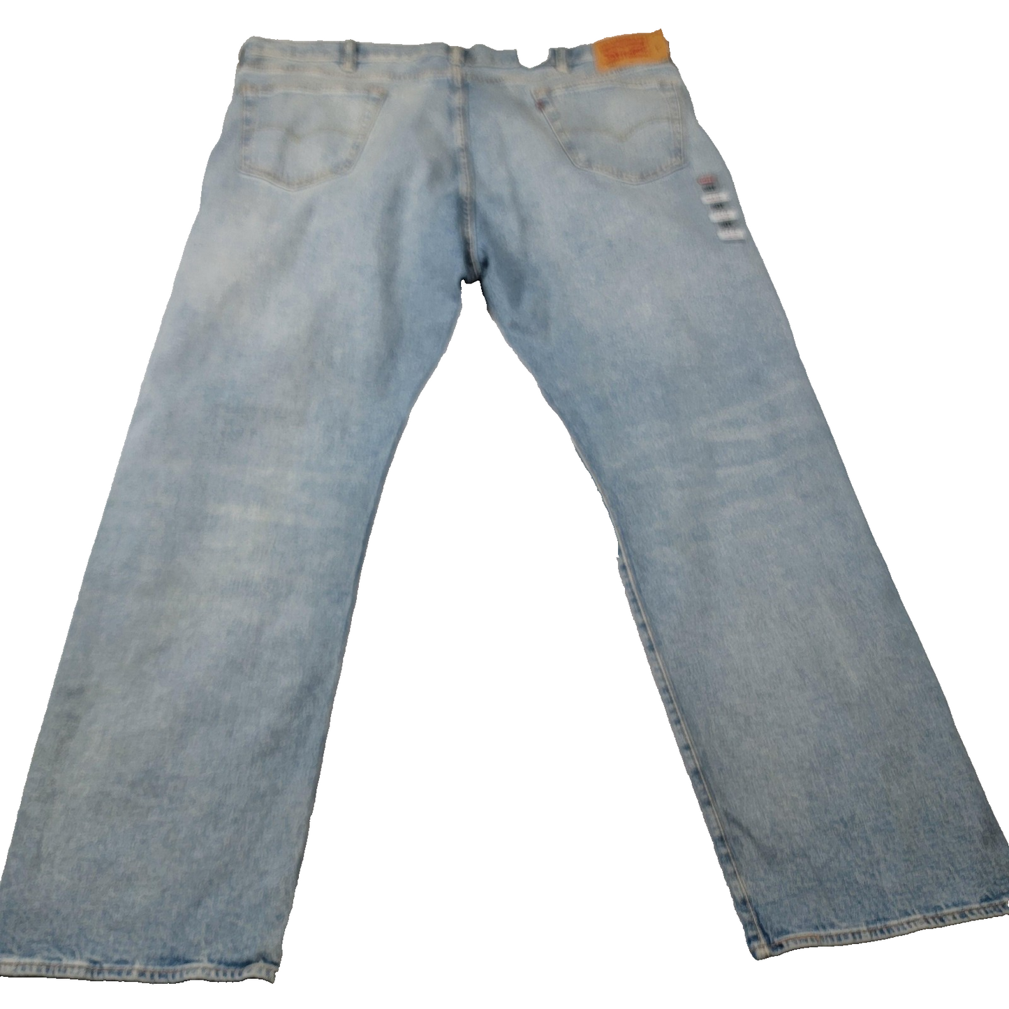 Levis 501 Jeans Mens 50x34 Lt Blue Original Stretch Button Fly Straight Leg 11791