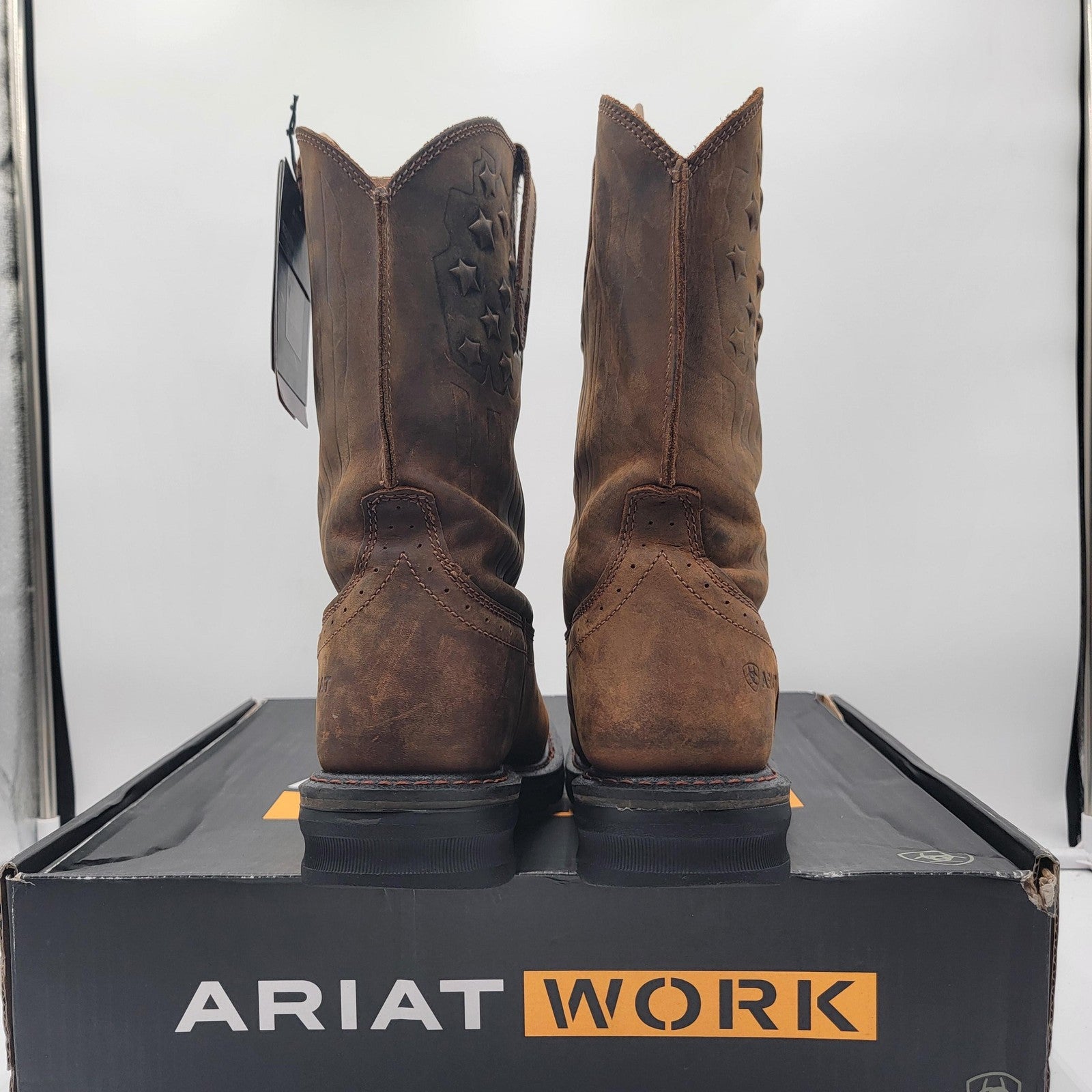 Ariat Work Boots Mens Size 10 EE Sierra Steel Toe Shock Shield Wide Safety Shoes3