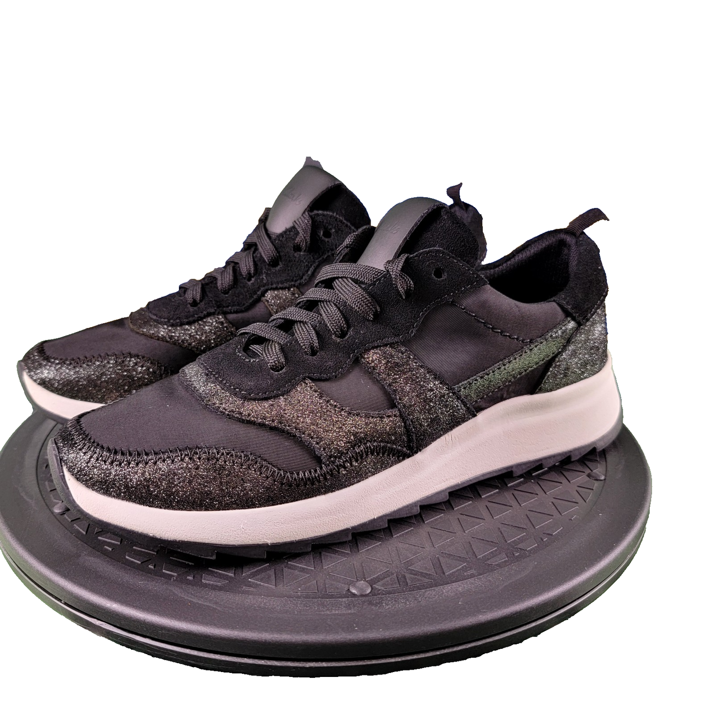 Clarks DashLite Jazz Women’s Size 7 Black Combi Sneakers 261690514 PreOwned 0340