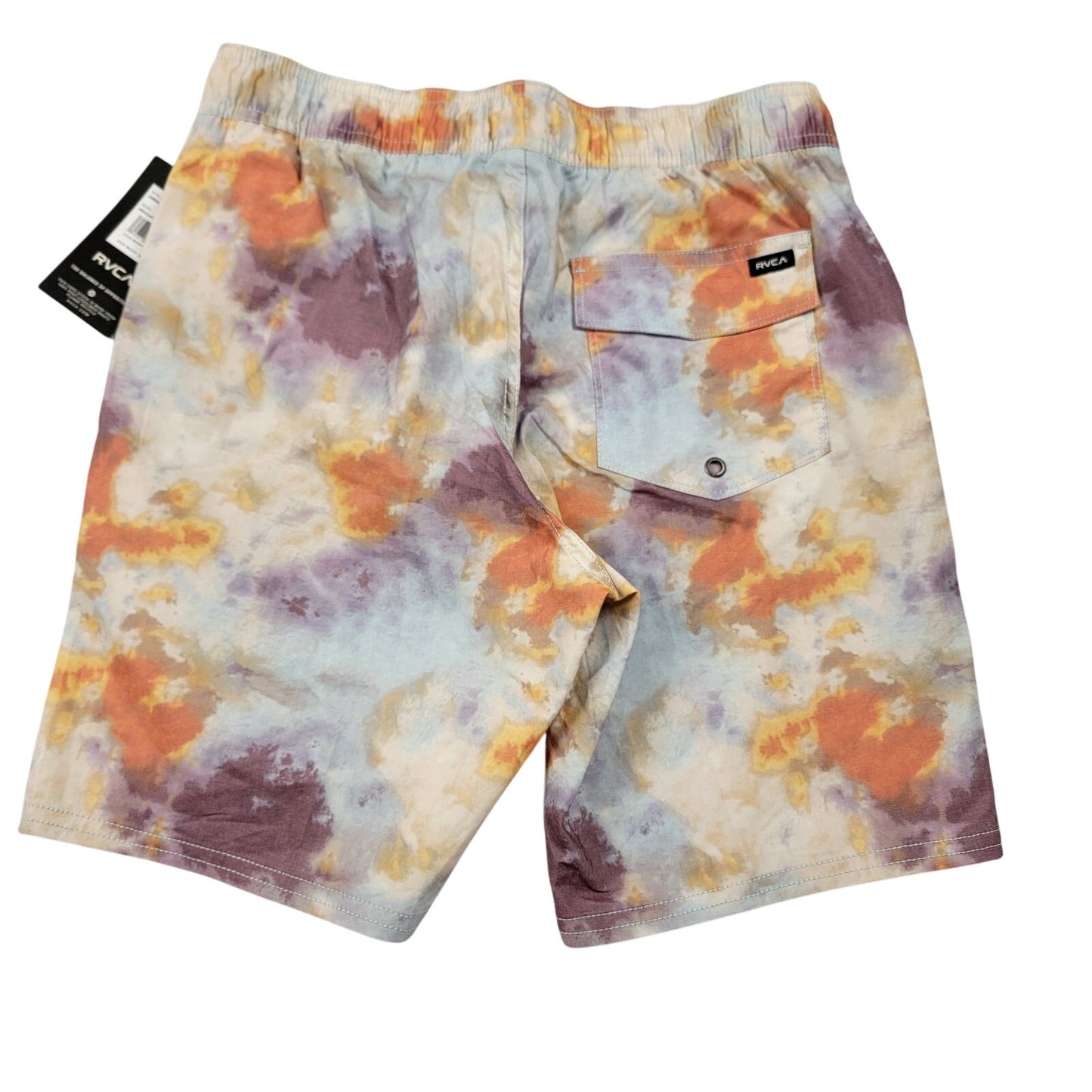 RVCA Arch Elastic Boardshorts TieDye PHPO 16" Short Length Size L NWT Surf1