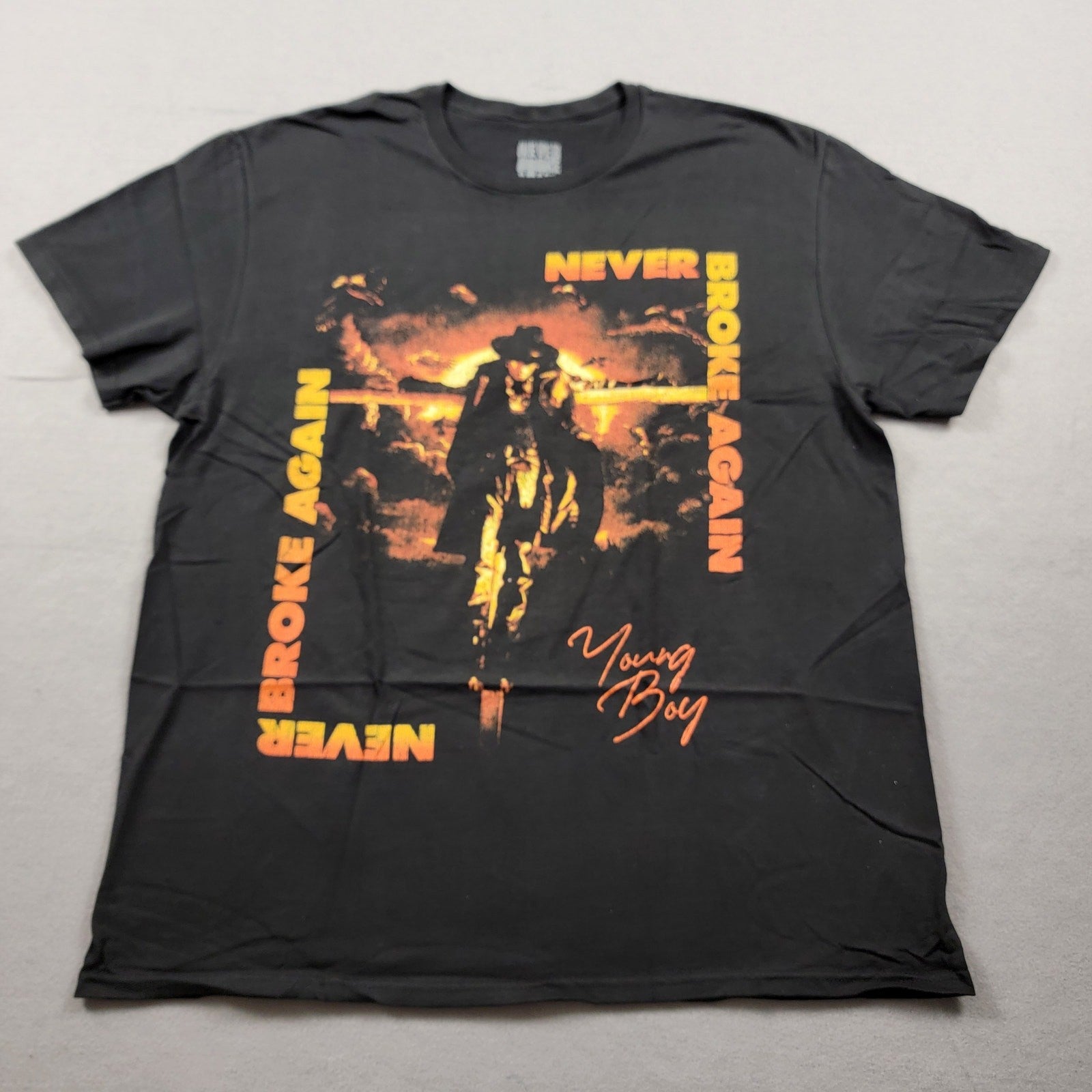 Young Boy Never Broke Again Gunslinger Tshirt Black Sz XL0