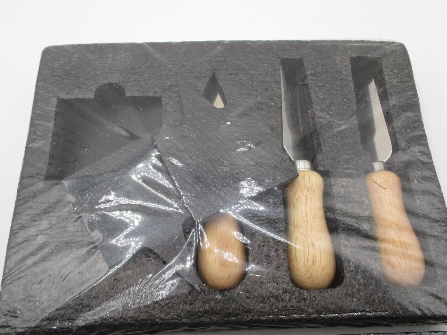Pfaltzgraff Everyday 7-Piece Slate Cheese Serving Tray Bon Appetit Rope Handles5
