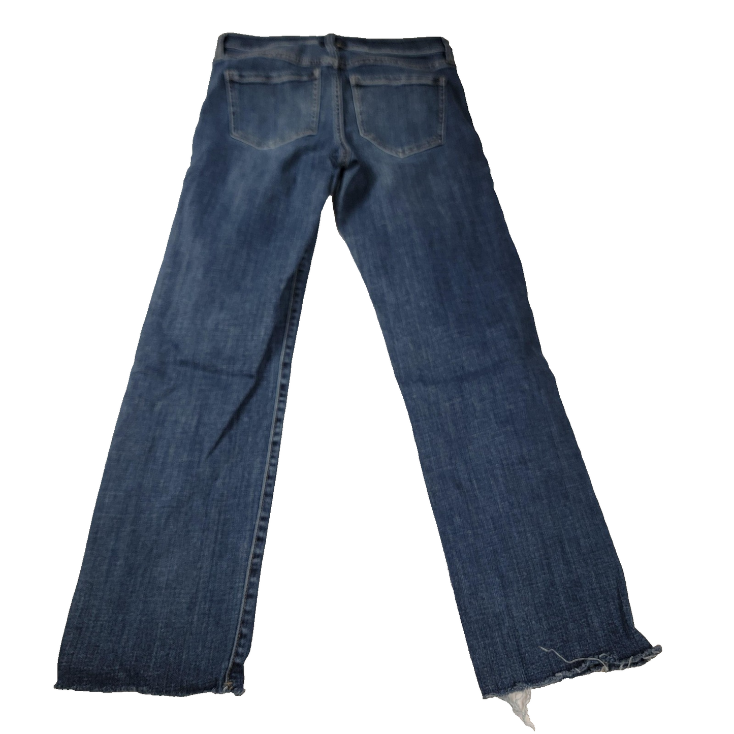 Liverpool Jeans Wmns 6 Blue Straight Leg EcoLogical Findley Denim Distress