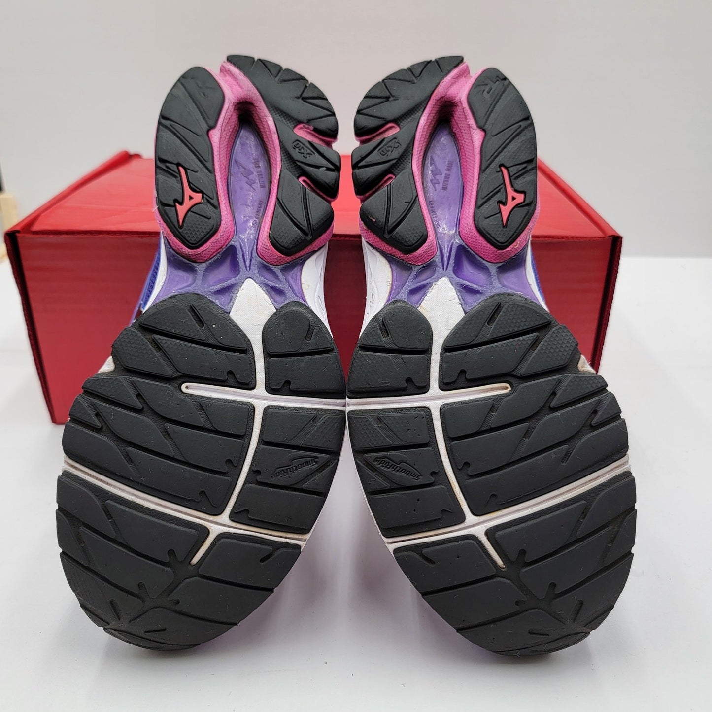 Women's Mizuno Wave Rider 20 Purple/Pink Sz 9 (251) J1GD1703095