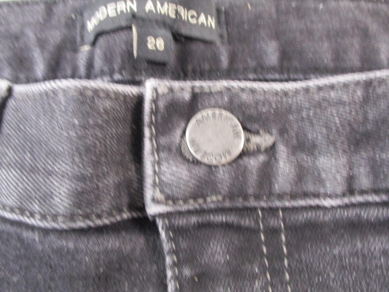 Modern American Rodeo Drive Jeans Womens 26 Black Straight Leg Salem Boston 14766