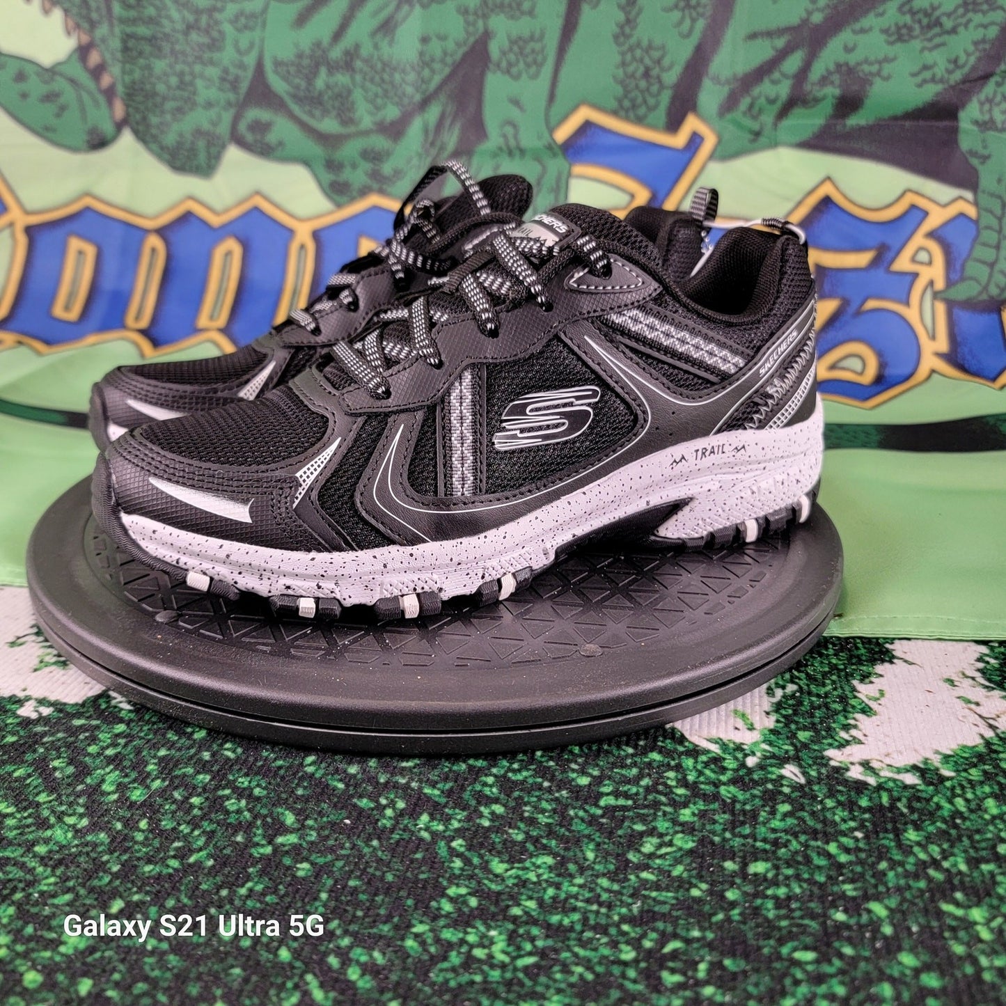 Skechers Women's Sz 7.5 Black Memory Foam Hillcrest Hiker Shoe, 179097S0
