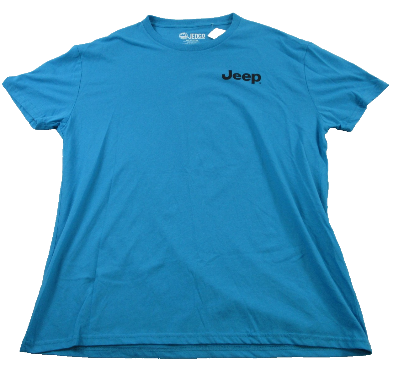 Jeep JEDCO Shirt Mens 2XL Blue Duck Graphic Tee Go Anywhere Slogan 13450