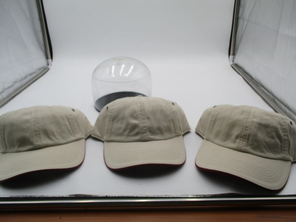 Richardson Hat Cap Strap Back Mens One Size Beige Maroon Baseball Twill 33512