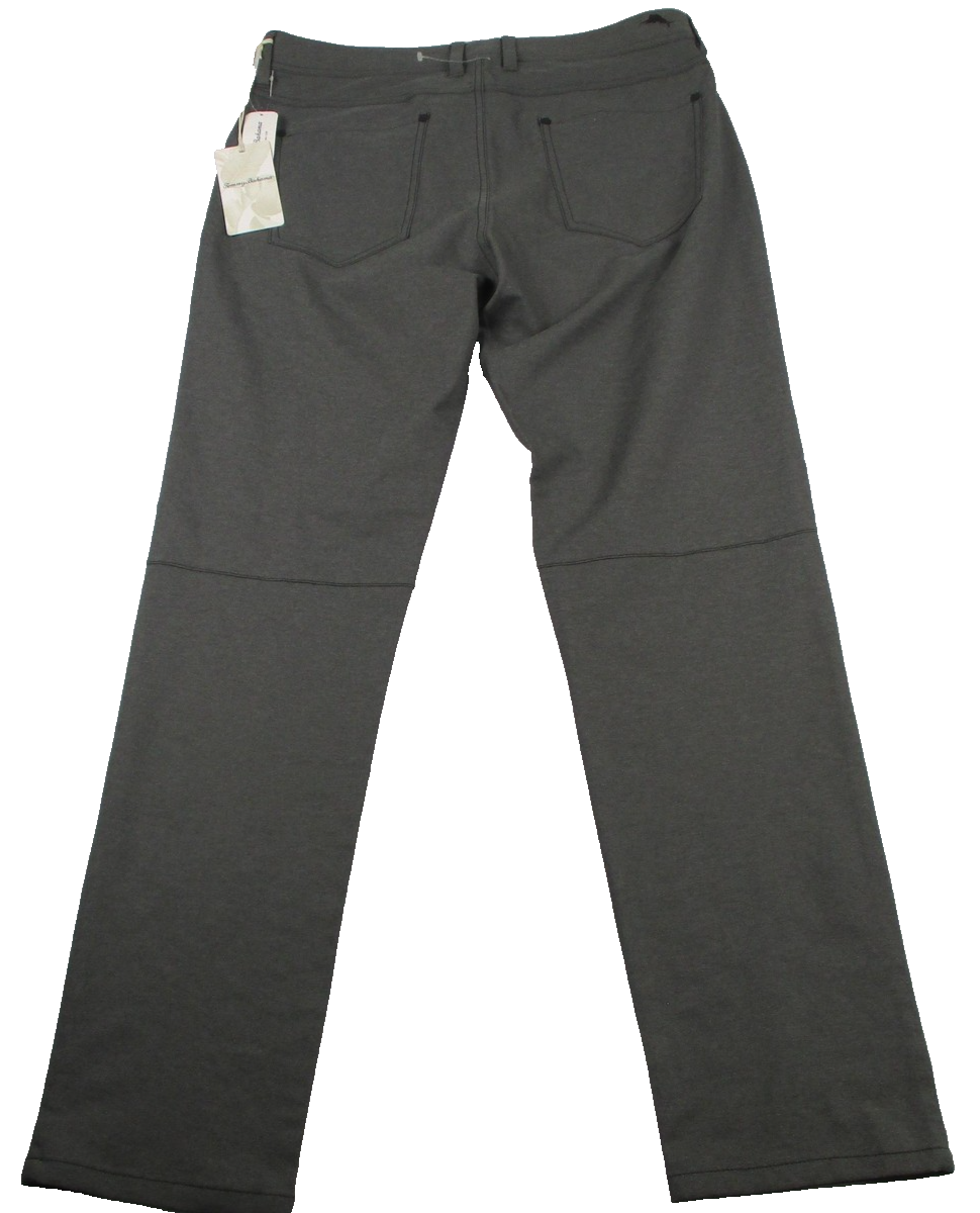 Tommy Bahama On Par 5 Pocket Pants Mens 32x32 Gray Golf Knit Stretch Khakis 12421
