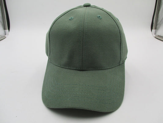 Great Republic Hat Cap Strap Back Mens One Size Green Canvas Solid Baseball0