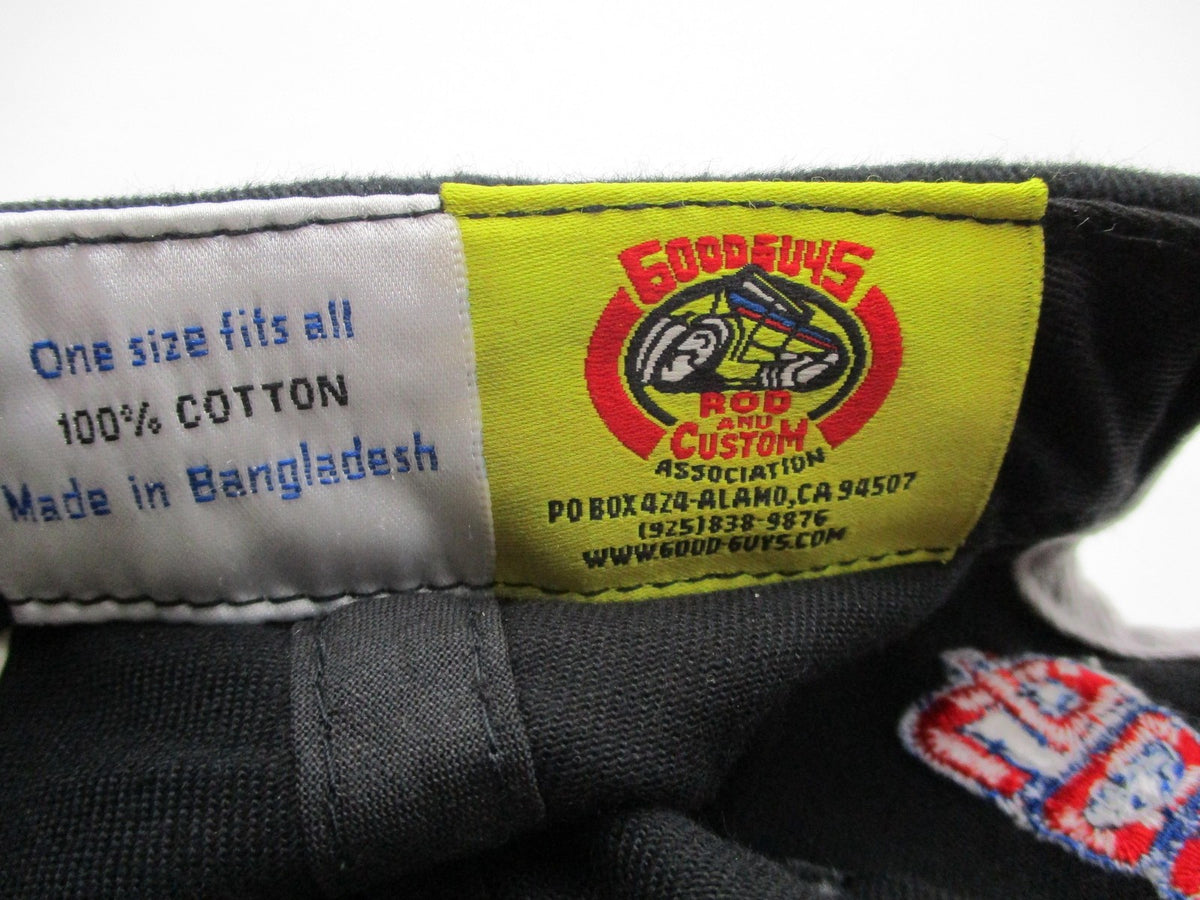 Goodguys Hat Cap Snap Back Mens One Size Black Hot Rod Car Embroidered Graphic10