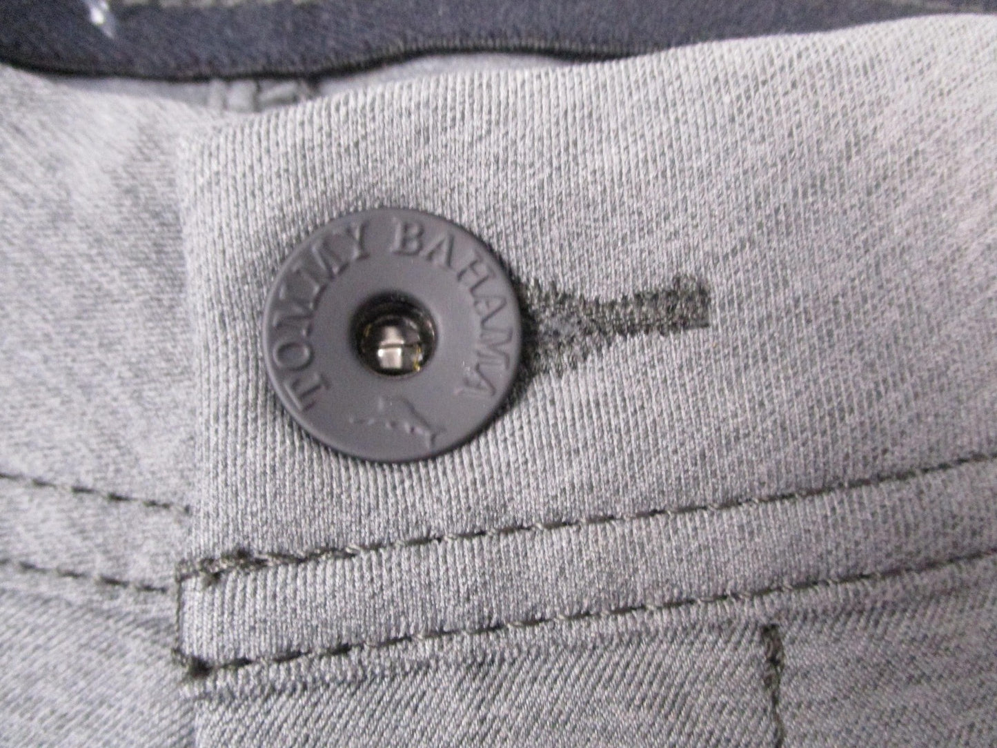 Tommy Bahama On Par 5 Pocket Pants Mens 32x32 Gray Golf Knit Stretch Khakis 12427