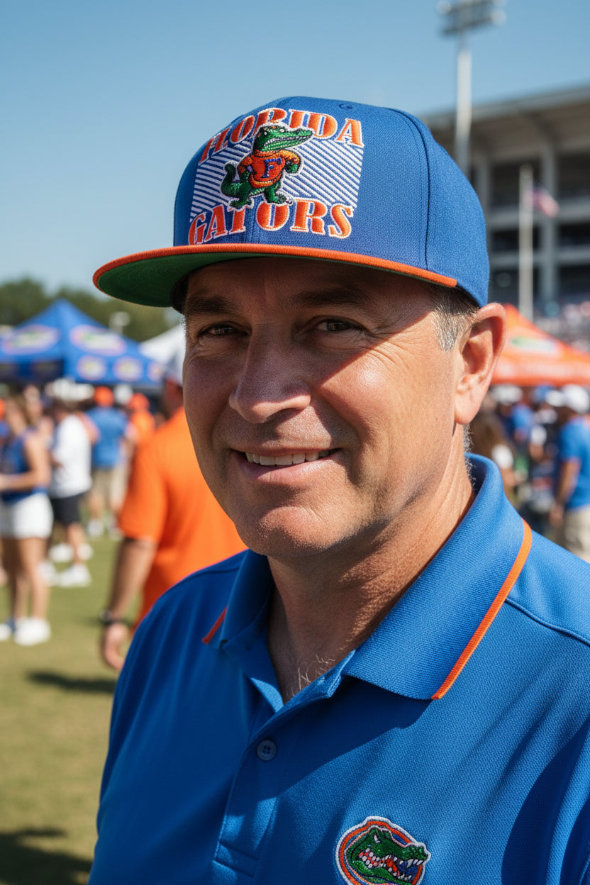 Florida Gators Embroidered Cap Snap Back One Size Blue NCAA Football 47 Brand1
