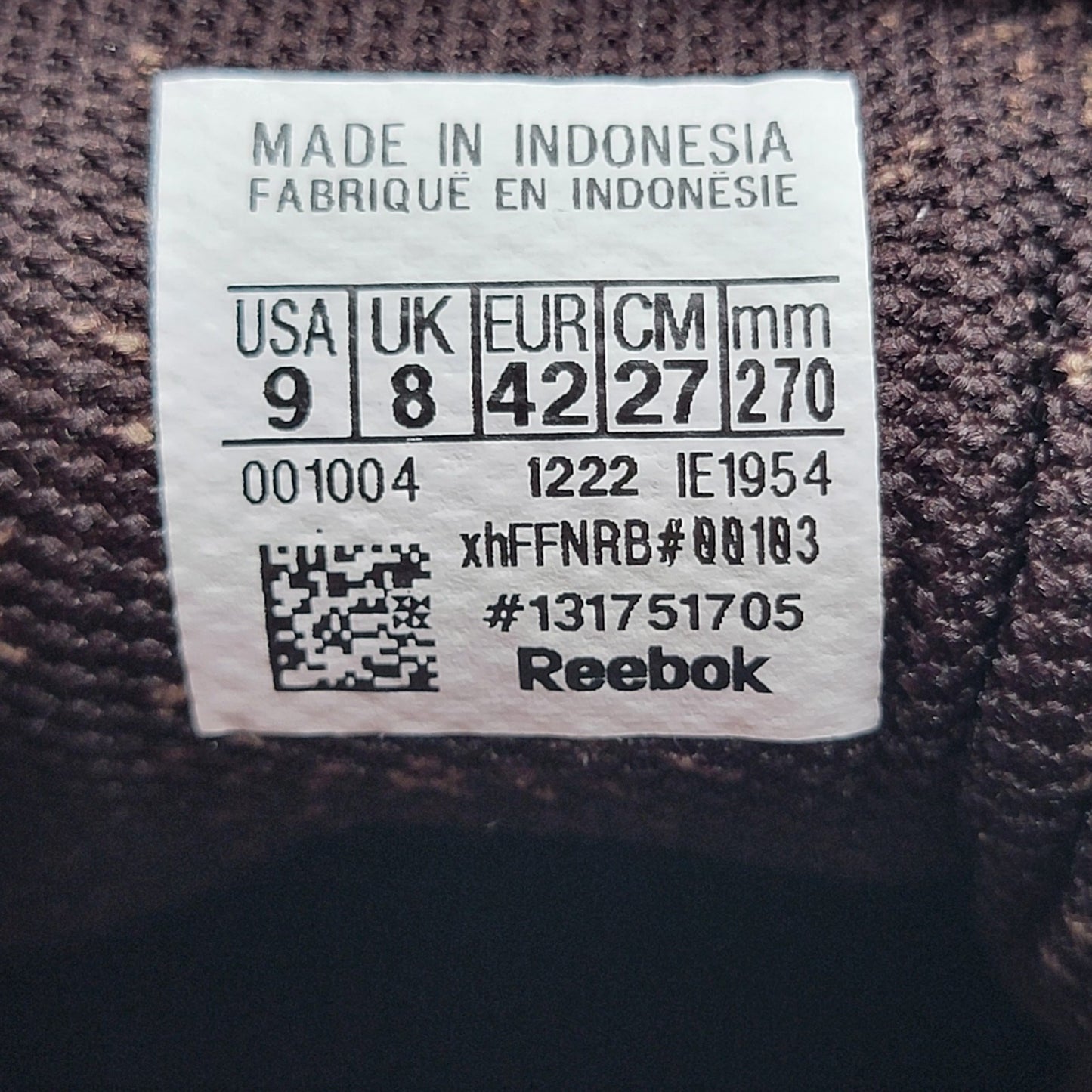 Reebok Mens LT Court 'Recreational Activities' Sz 9 Brown IE19546