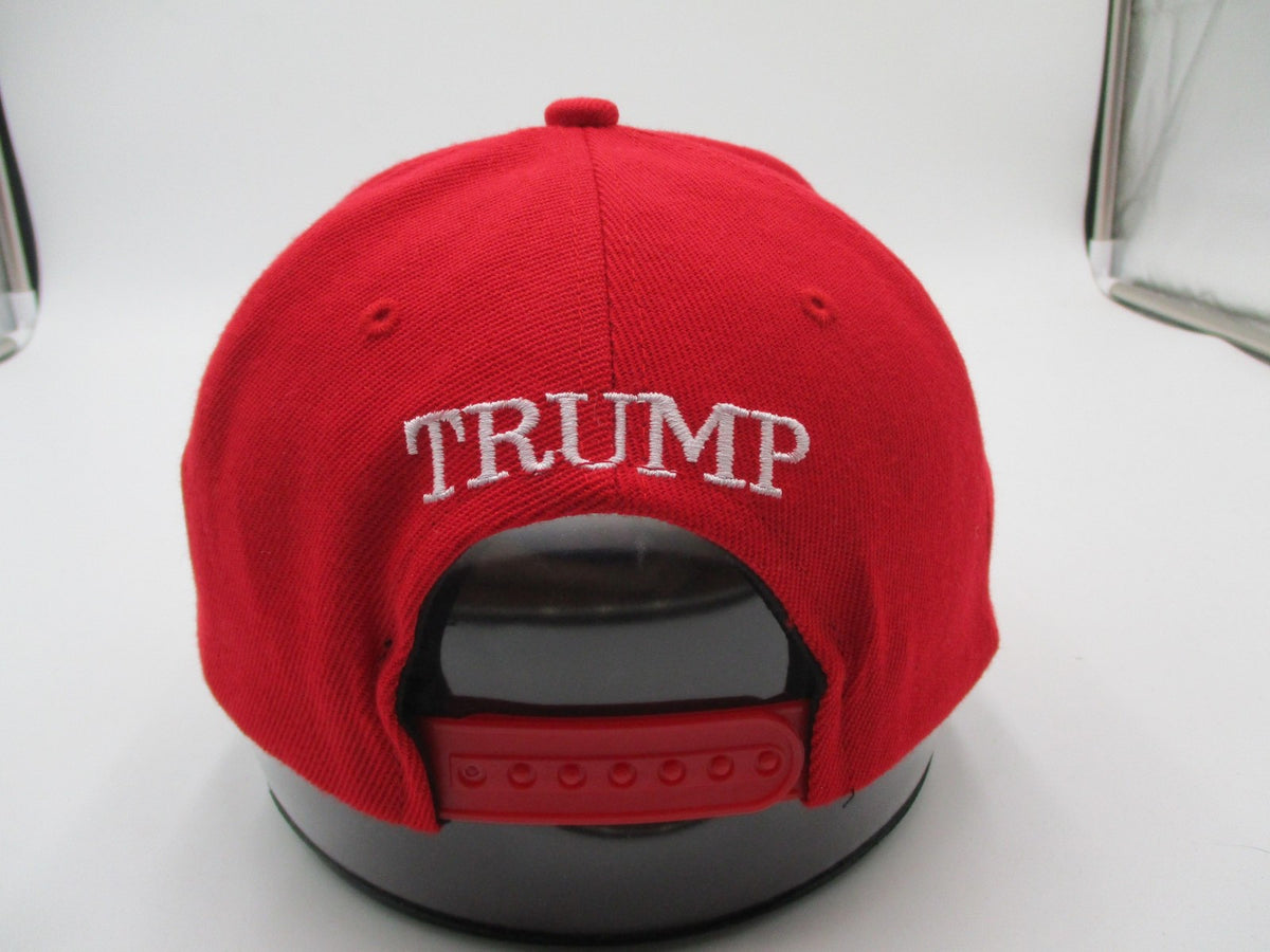 Make America Great Again Trump Hat Cap Snap Back Mens One Size Red Flag USA6