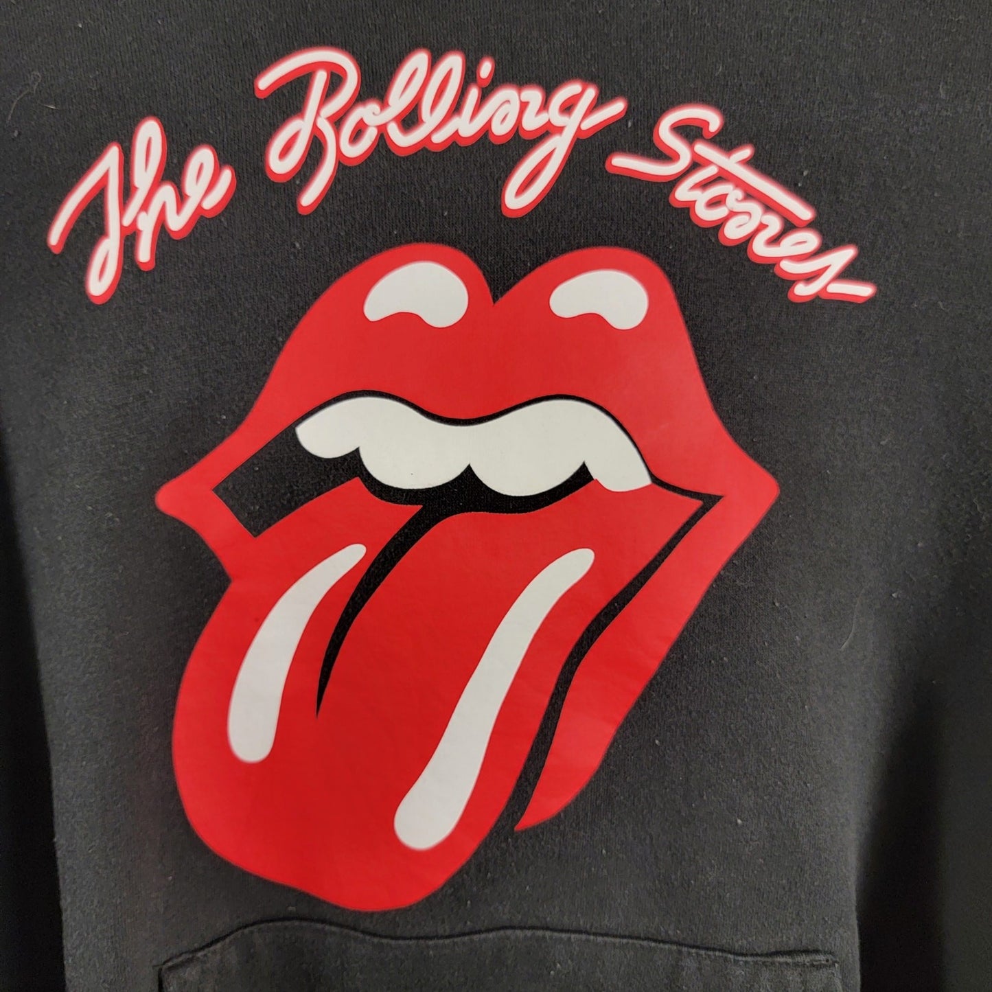 Rolling Stones Black Pullover Hoodie  Size Medium