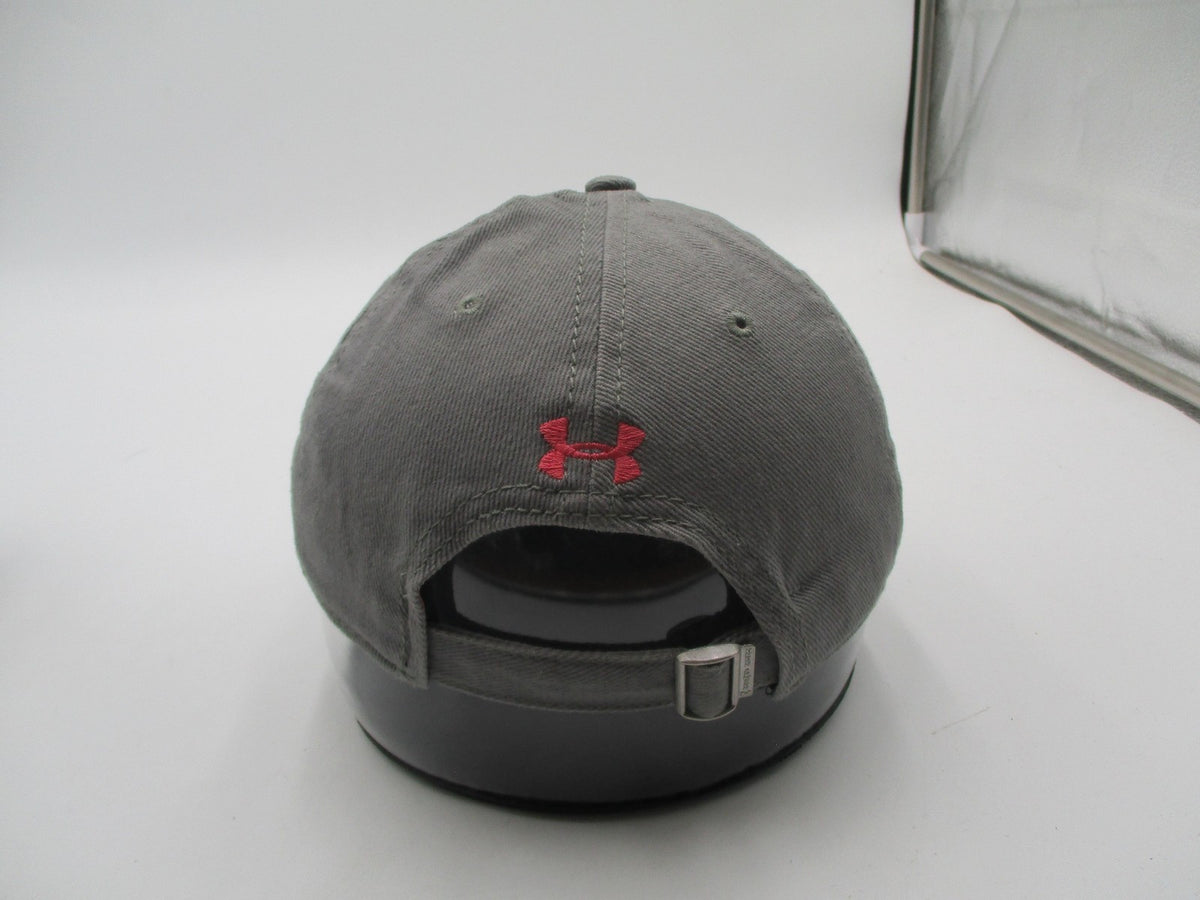 Under Armour Hunt Hat Cap Strap Back Womens One Size Gray Baseball Embroidered4