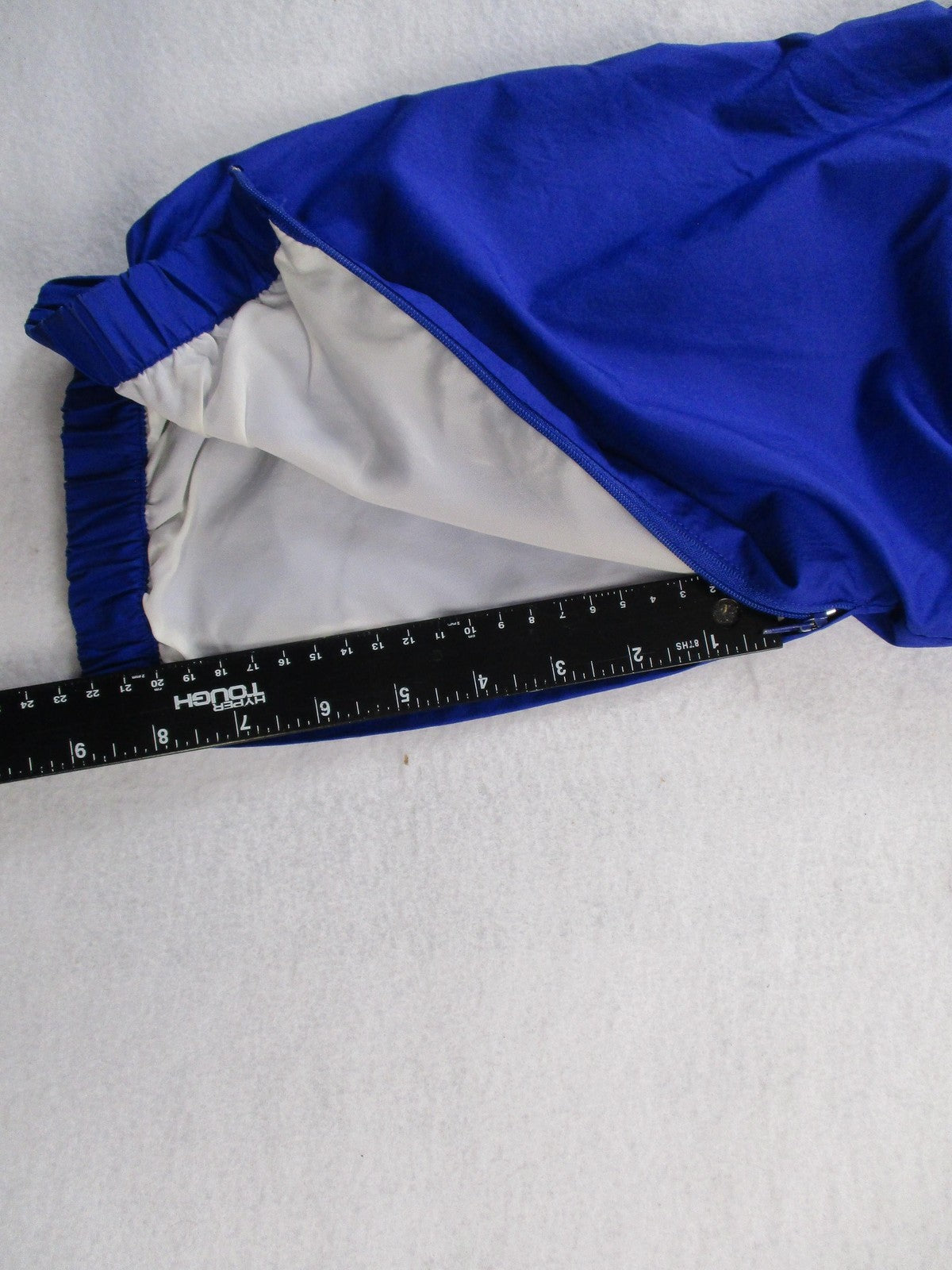 Vintage Reebok Track Pants Womens M Blue Warm Up Elastic Cuff Zip Pocket 14532