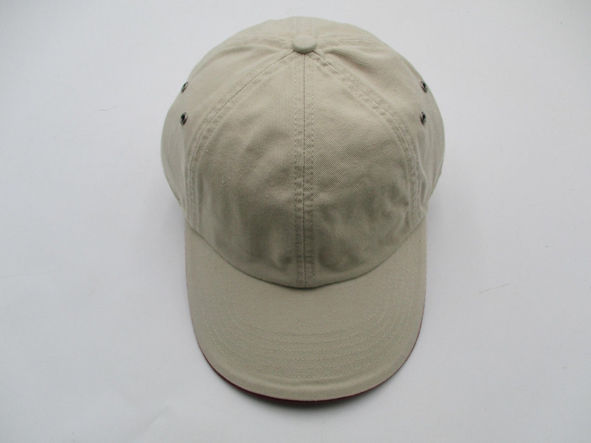 Richardson Hat Cap Strap Back Mens One Size Beige Maroon Baseball Twill 3356