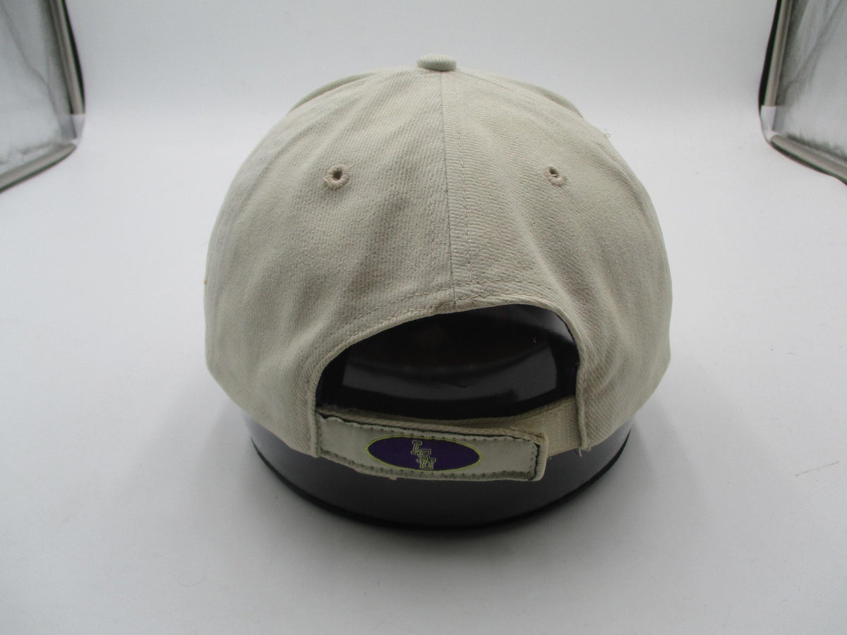 LSU Tigers Hat Cap Strap Back One Size Beige NCAA Football Twins Enterprise Mens7