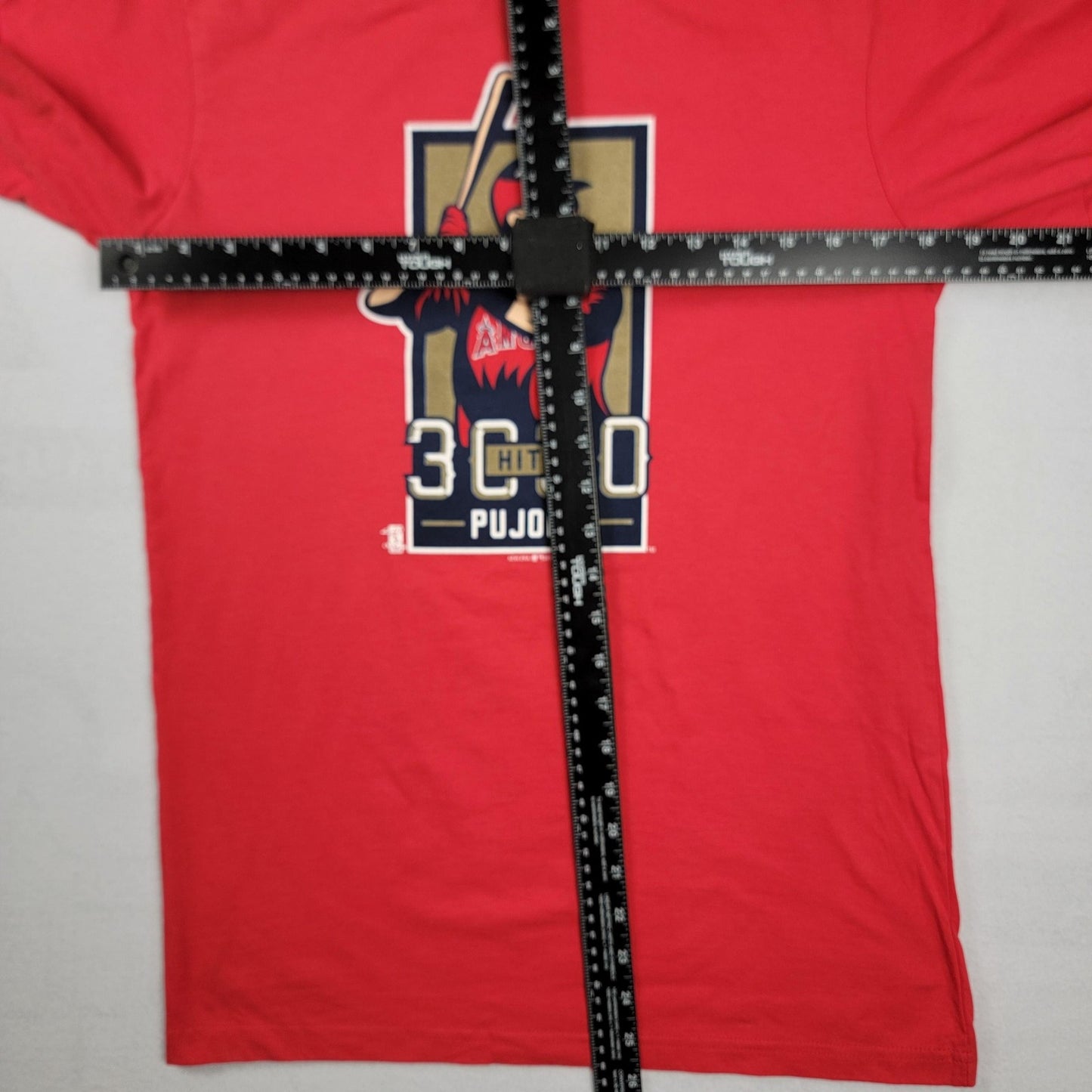 Los Angeles Angels Shirt Men Small Red MLB Baseball 3000 Hits Pujols
