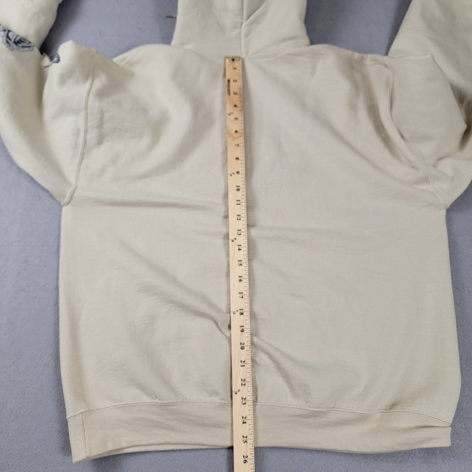 Lost Soul Skull Japanese Streetwear Hoodie Mens Sz L Beige