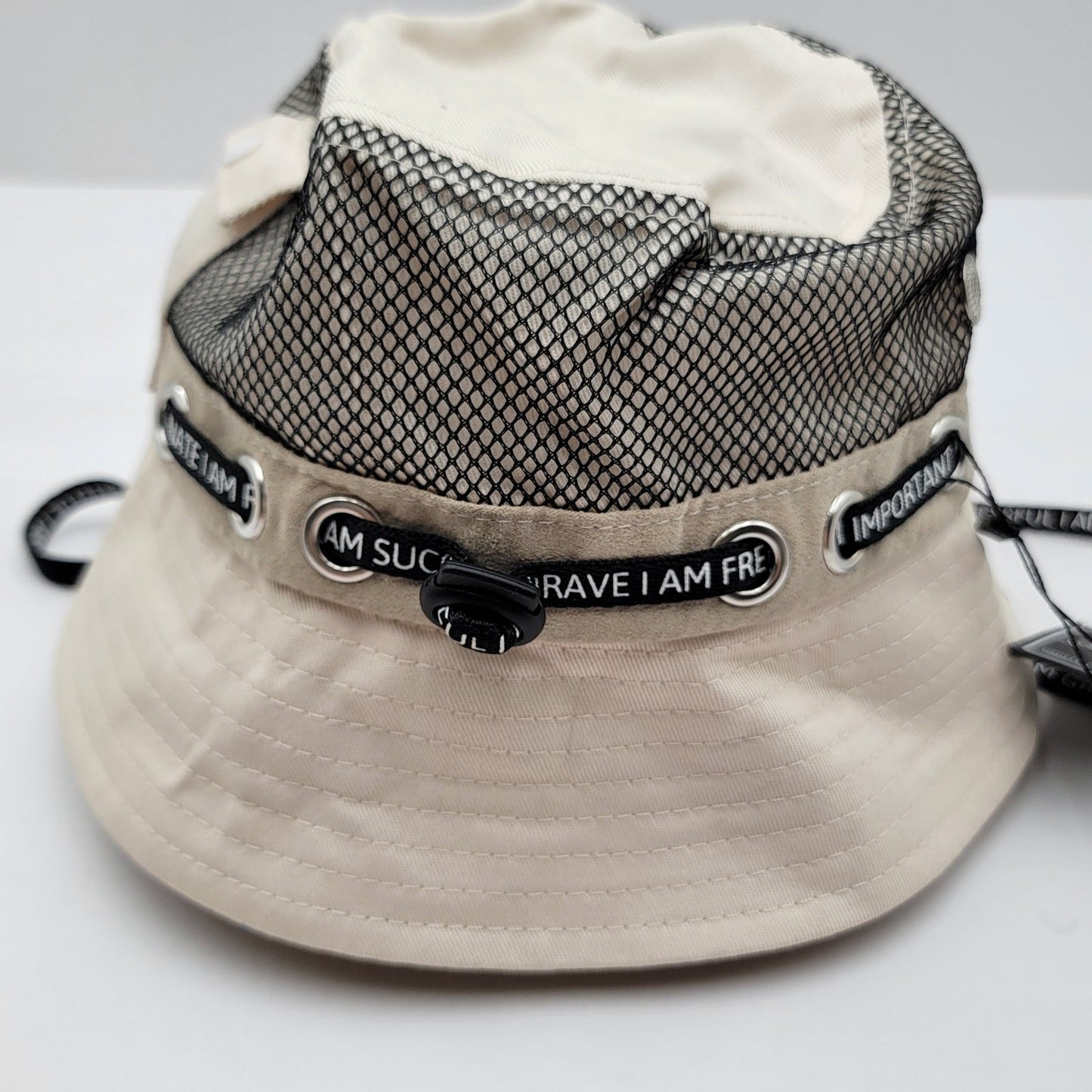 THC x YK Osiris Young King Bucket Hat Cream Khaki Mesh Collab Limited 150 Made2