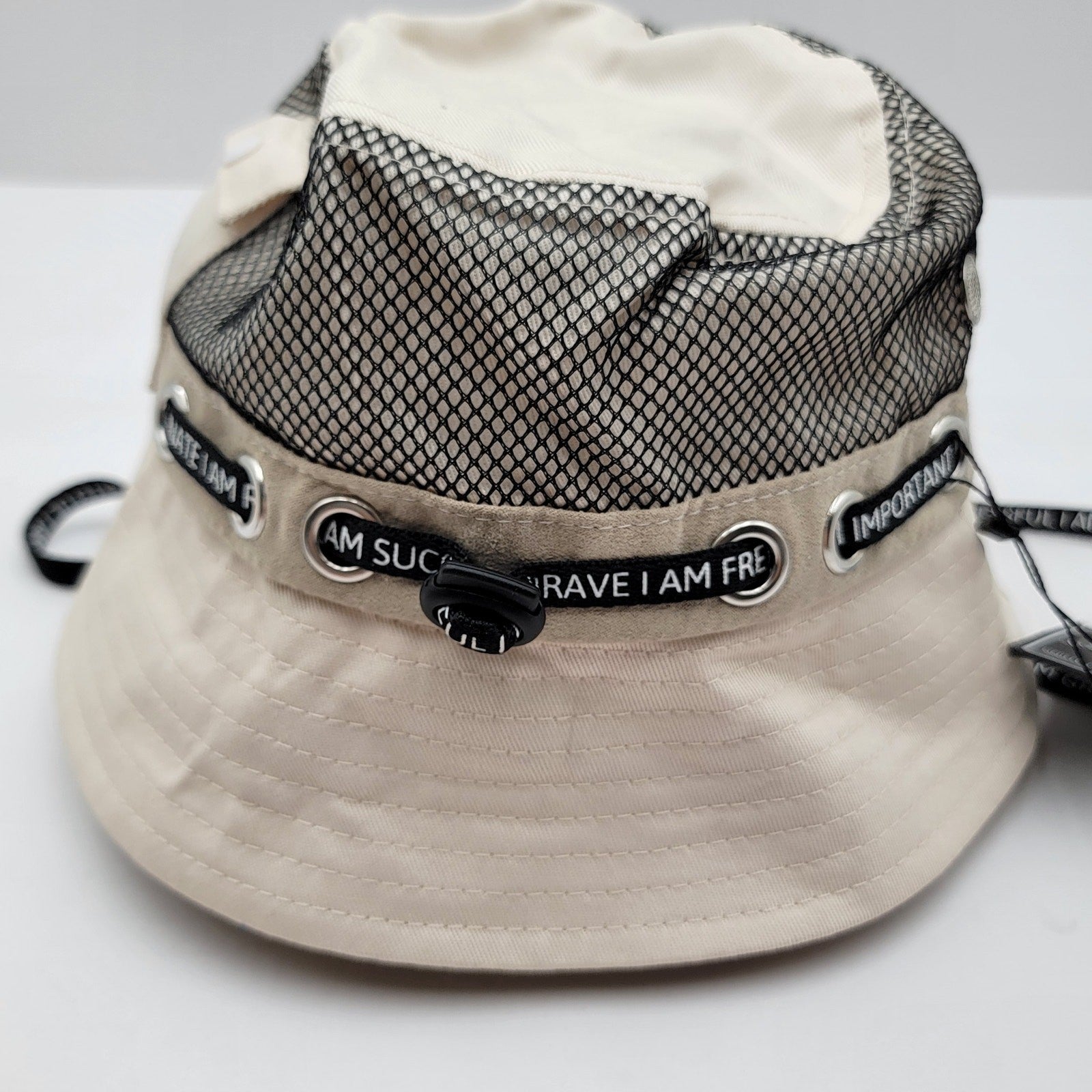THC x YK Osiris Young King Bucket Hat Cream Khaki Mesh Collab Limited 150 Made2
