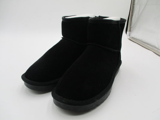 Cushionaire Womens Size 8.5 Black Faux Suede Shearling Lined Winter Boots0