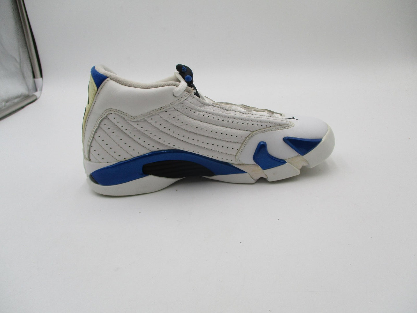 Jordan Air Jordan 14 Retro Shoes Youth Size 5.5Y White Blue Sneakers 487524-1046