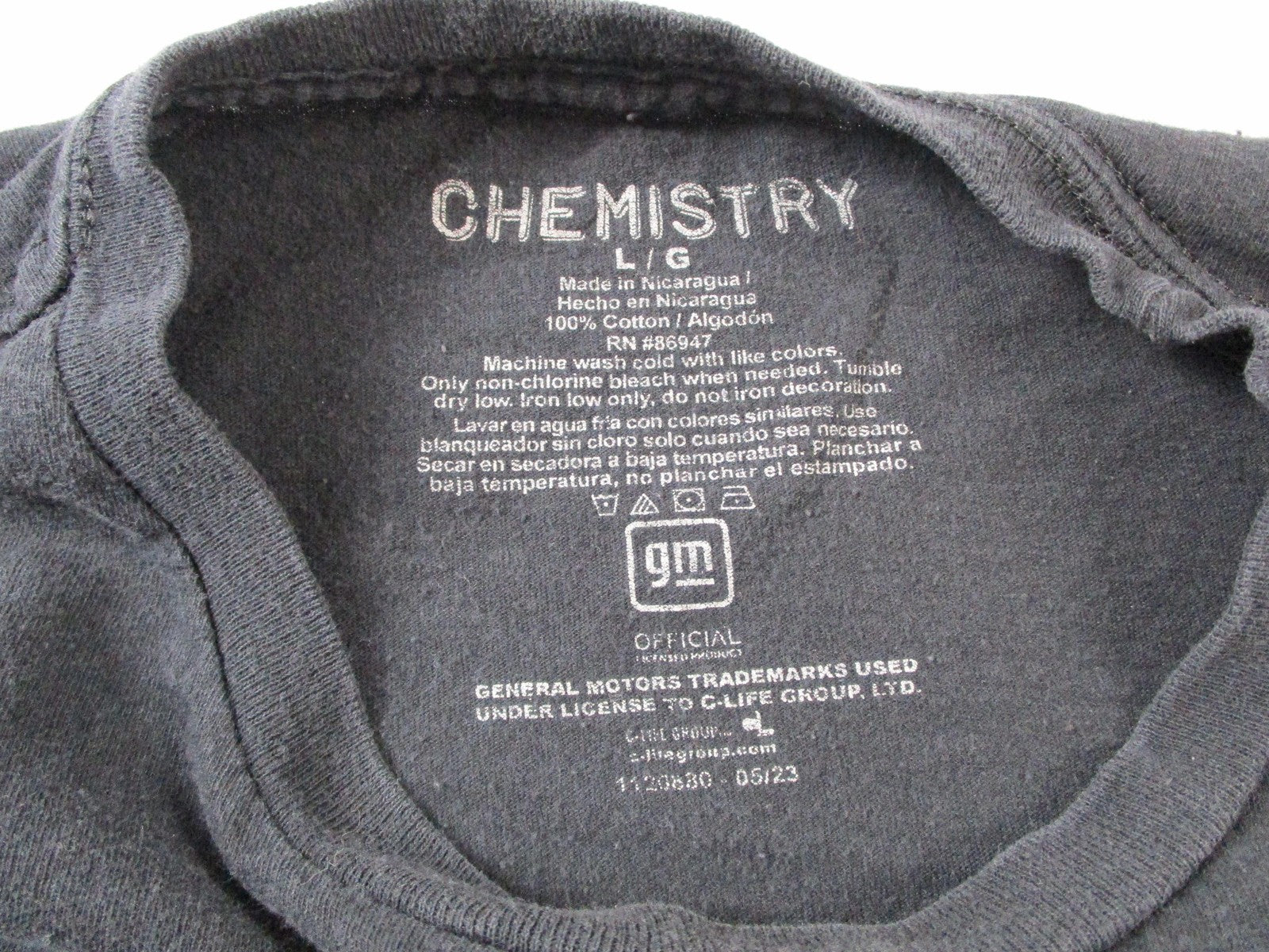 "Camaro" Speed Legend Shirt Mens Large Black Chemistry GM Muscle Car Graphic Tee2