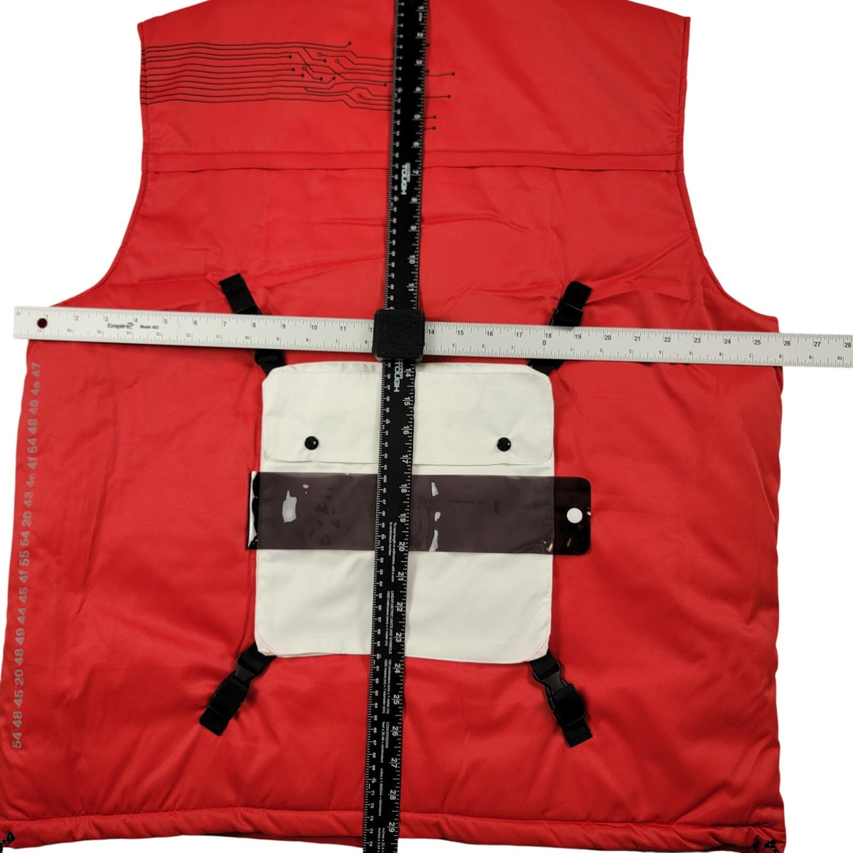The Hideout Clothing THC x YK Osiris Vest Men’s 3XL Red White NWT Limited8