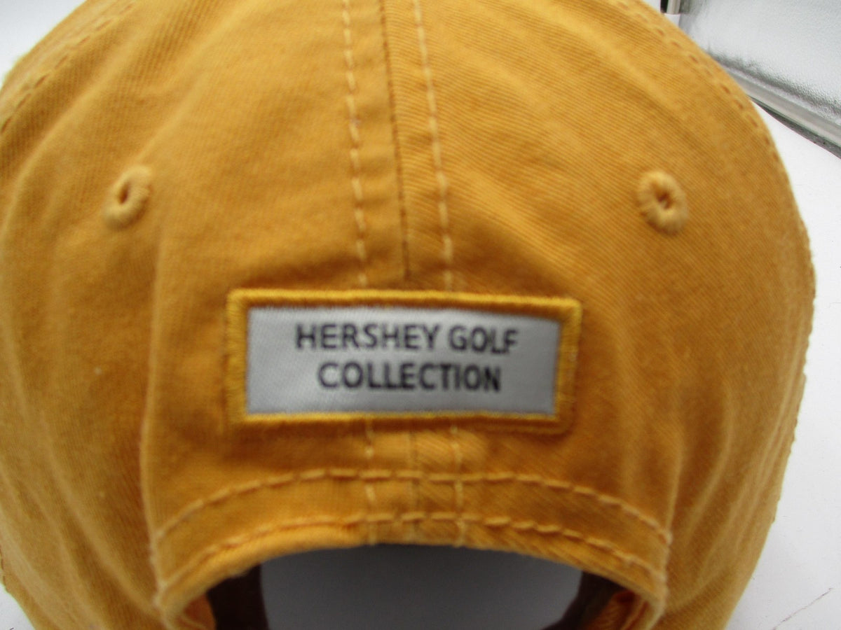 Hershey Links Hat Cap Strap Back Mens One Size Yellow Golf American Dry Goods5