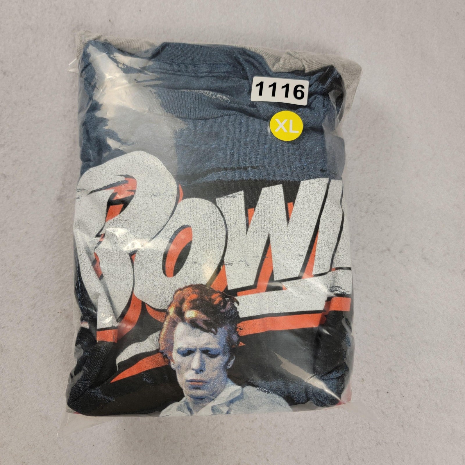 Rolling Stones Long Sleeve 1975 Tour & Bowie Short Sleeve Shirt Mens XL