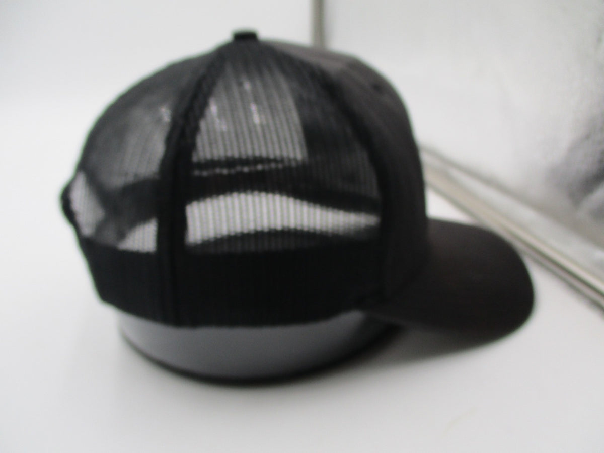 Richardson Hat Cap Snap Back Mens One Size Black Mesh Trucker Bulldog Logo 1127