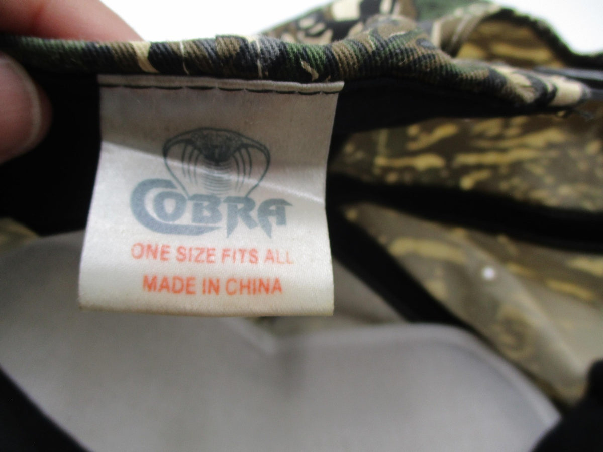 Cobra Hat Cap Snap Back Mens One Size Green Camo C&F Logo Twill Hunting10
