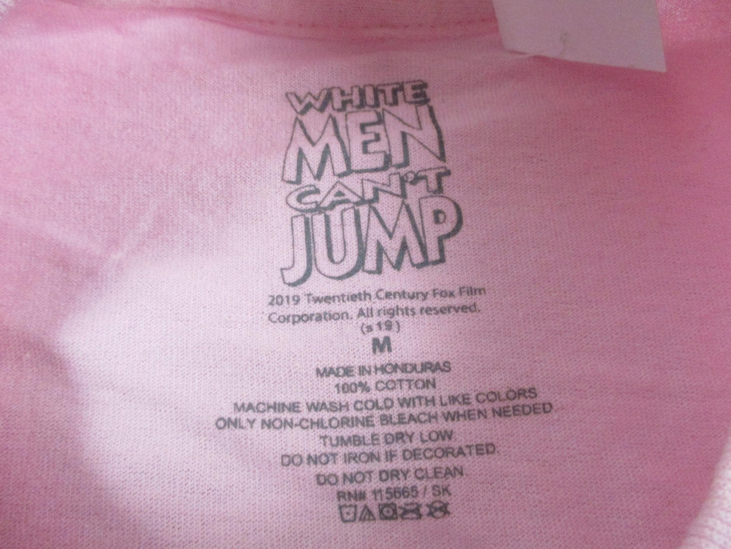 Rue21 Shirt Teens Medium Pink White Men Can't Jump Long Sleeve 134713485