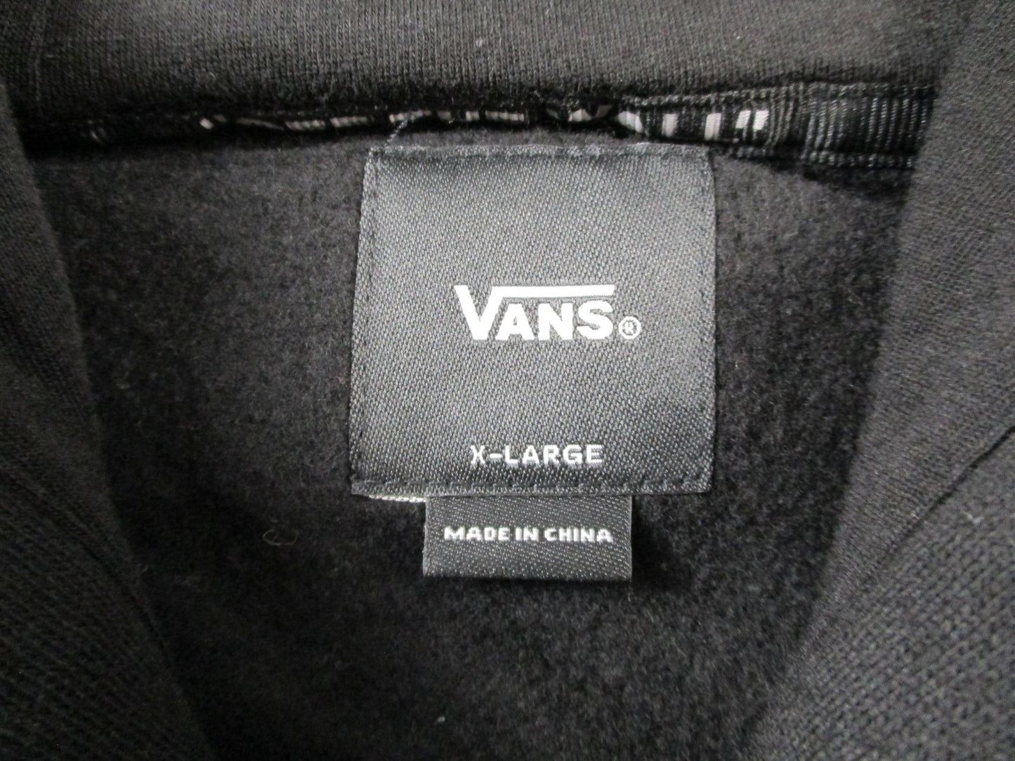 Vans Hoodie Mens XL Black Vans Family Full Zip Graphic Fleece Off The Wall 14775