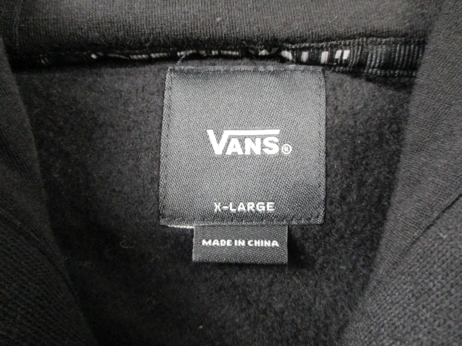 Vans Hoodie Mens XL Black Vans Family Full Zip Graphic Fleece Off The Wall 14775