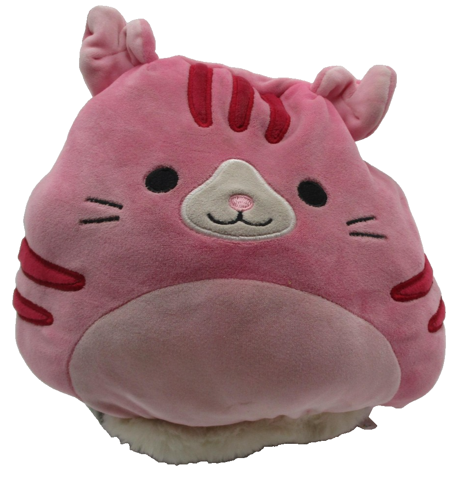 Squishmallows FlipaMallows Geraldine Malu Cat Plush Small Pink Gray Reversible1